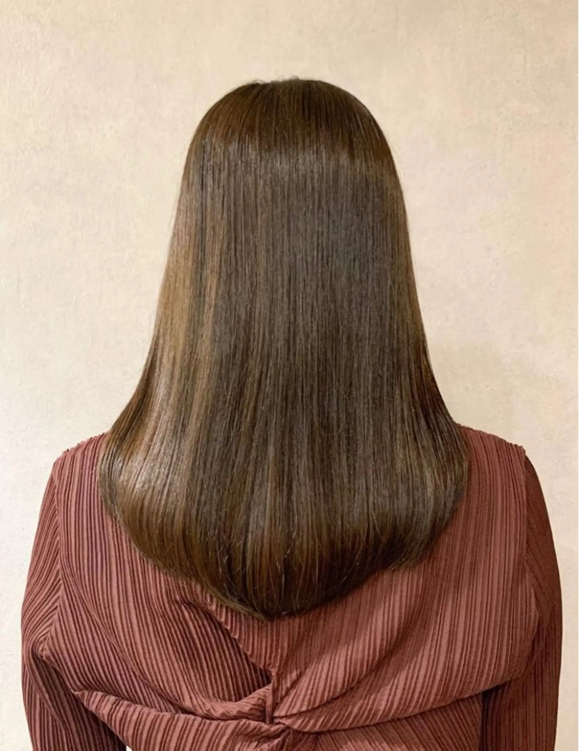 セミロング カット 縮毛矯正 似合わせカット/ 艶カラー/いらみなのヘアスタイル