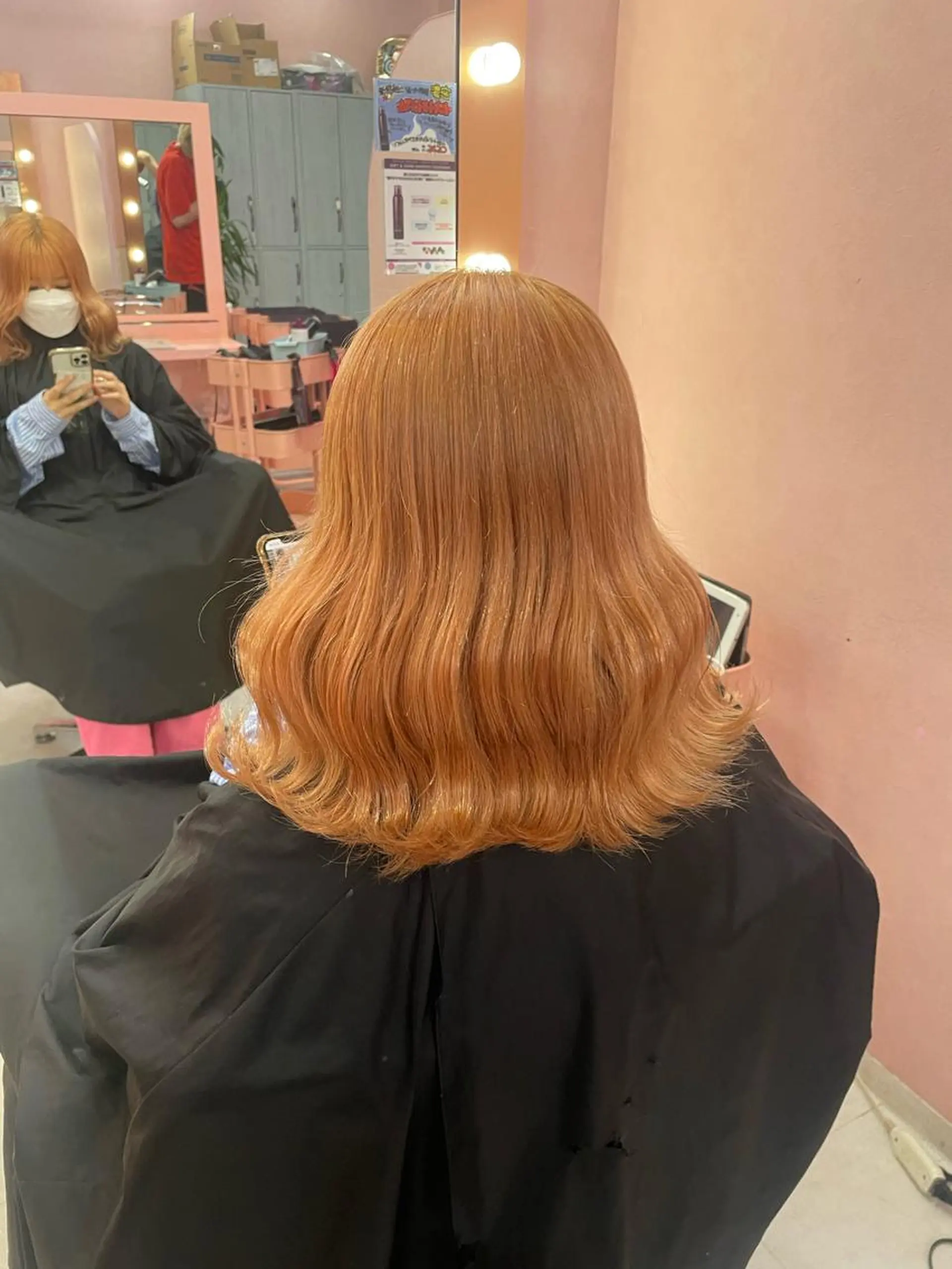 セミロング カラー アッシュ アッシュグレー アッシュグレージュ バレイヤージュ ミストバング ✨色落ちまで可愛い✨ MANATO🎨🌈のヘアスタイル