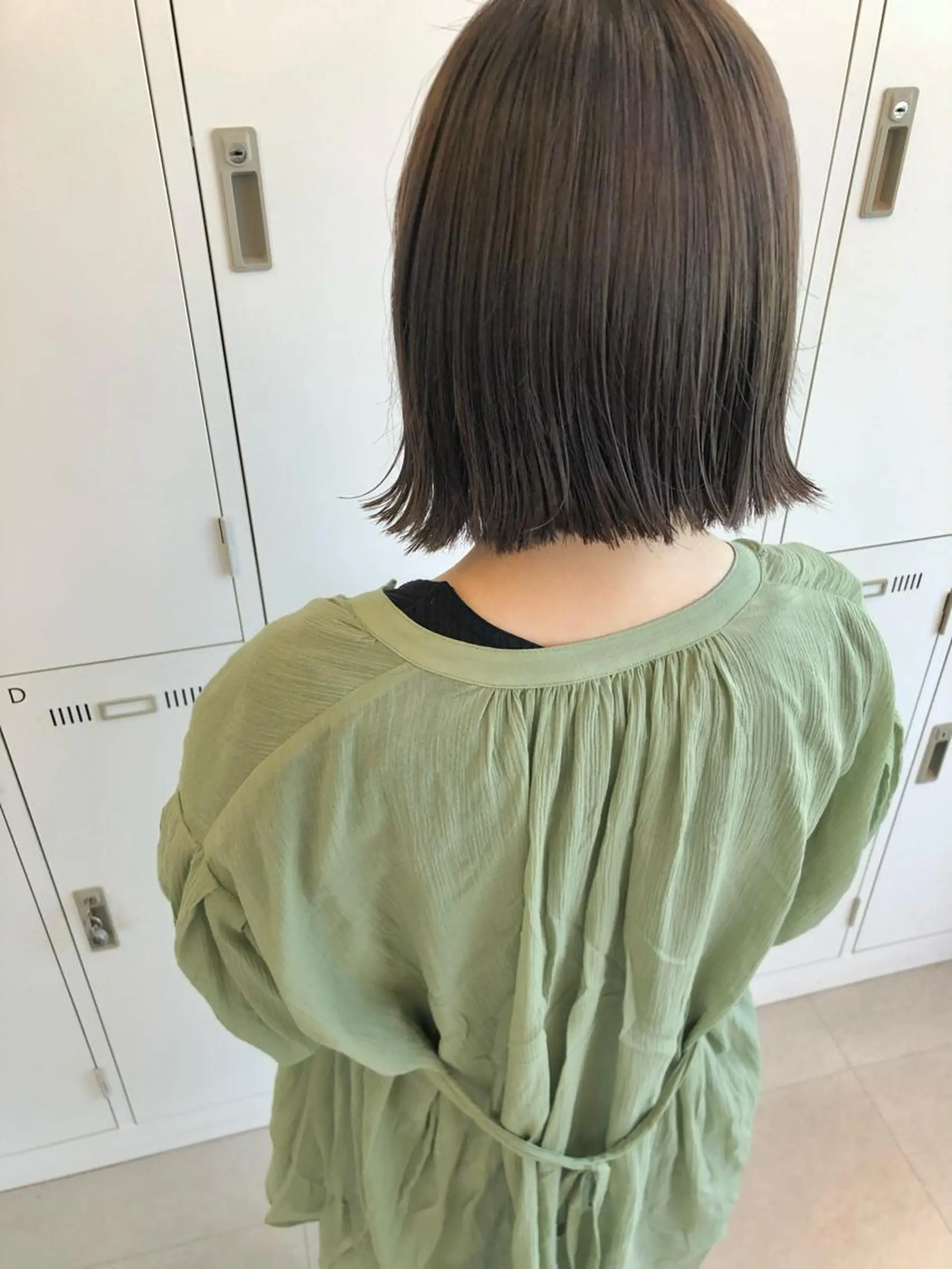 ショート カラー グレージュ ボブ Saori / さおりのヘアスタイル