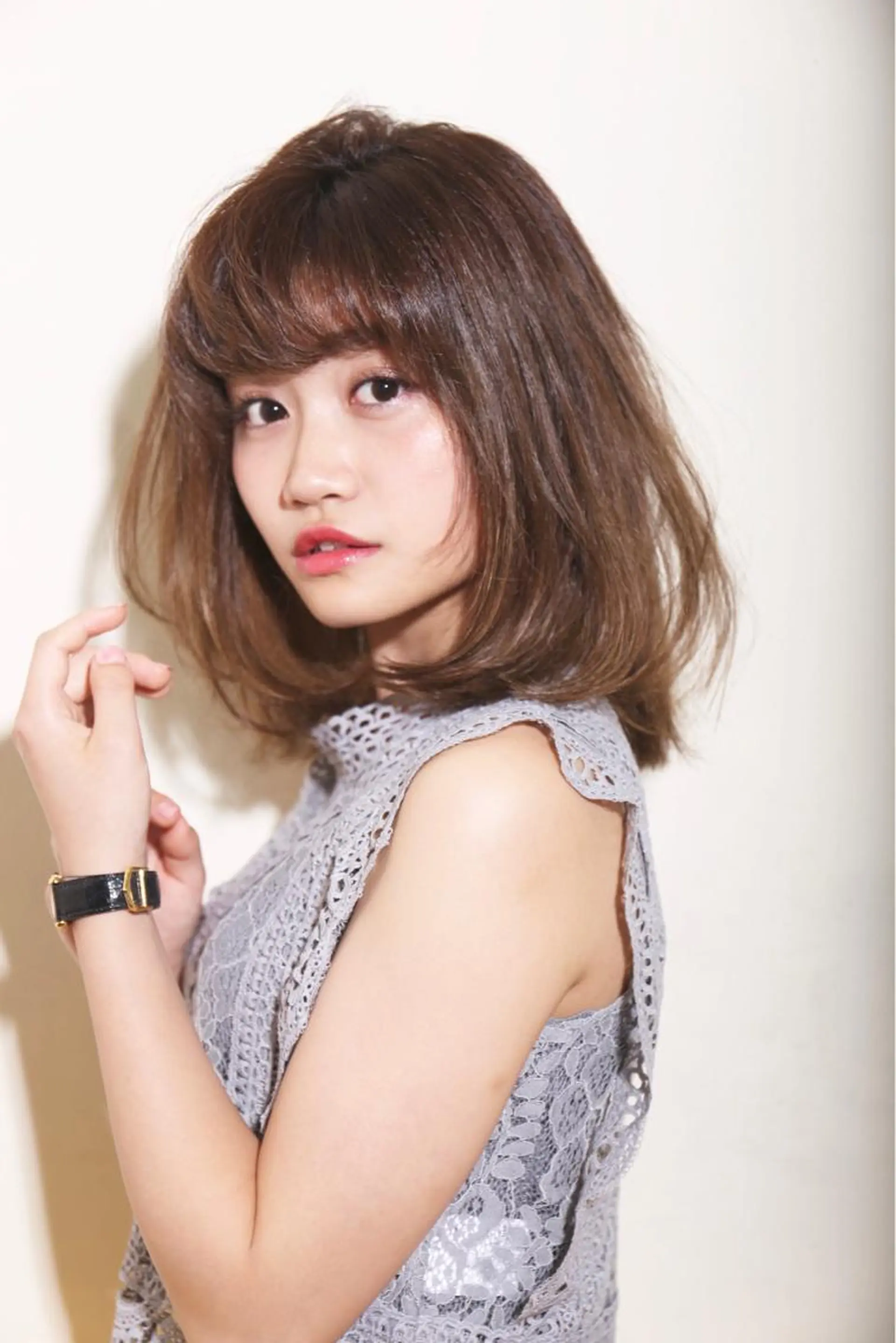 ミディアム カラー ヘアアレンジ 出川 隆洋のヘアスタイル