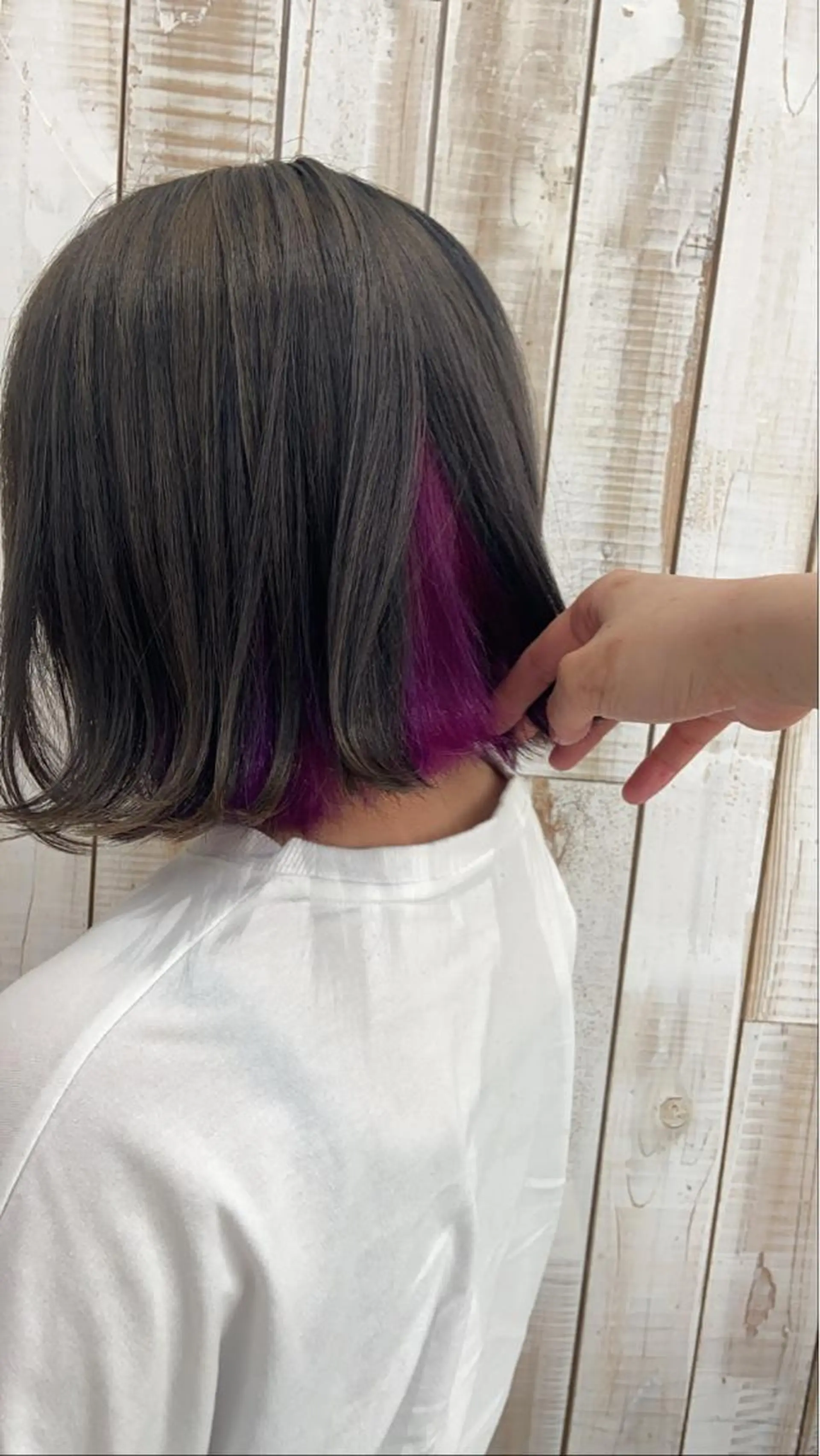 ミディアム ベージュカラー/ いぢちるみのヘアスタイル