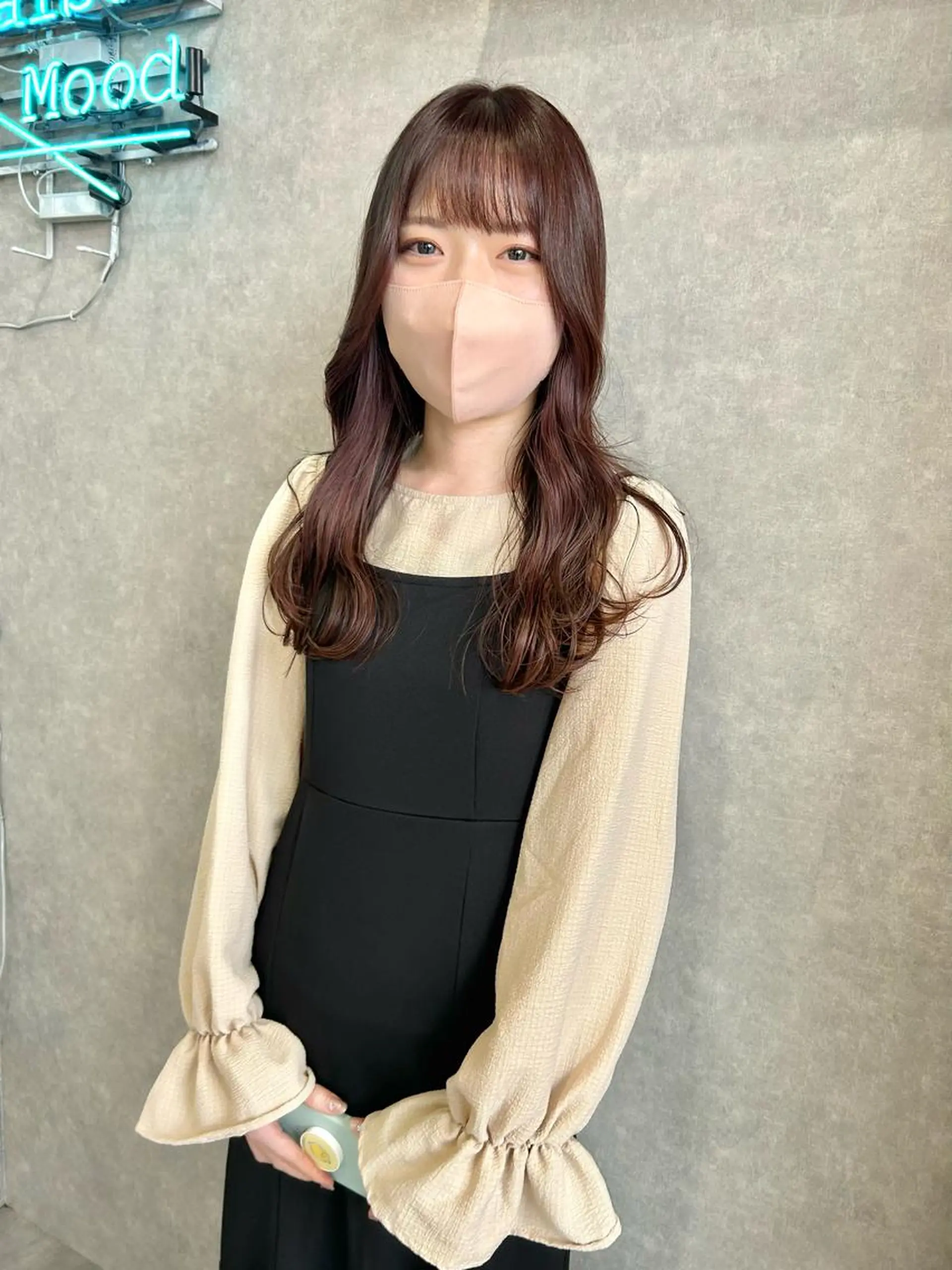 セミロング カラー カット ヘアカラー トリートメント 一ノ瀬 暁のヘアスタイル