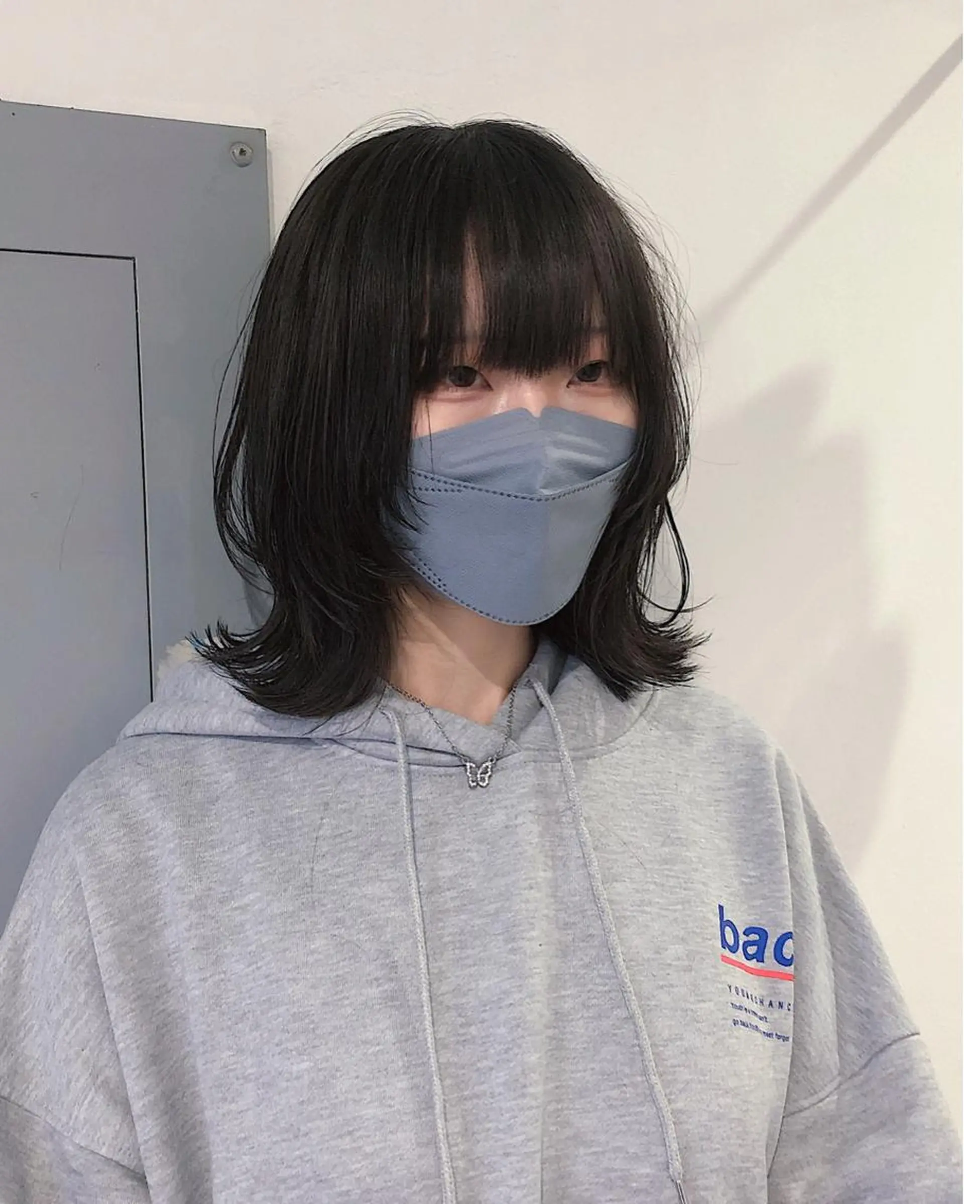 ミディアム レイヤーカット ウルフカット カット ウルフ/レイヤー /パーマ/島田陽稀のヘアスタイル