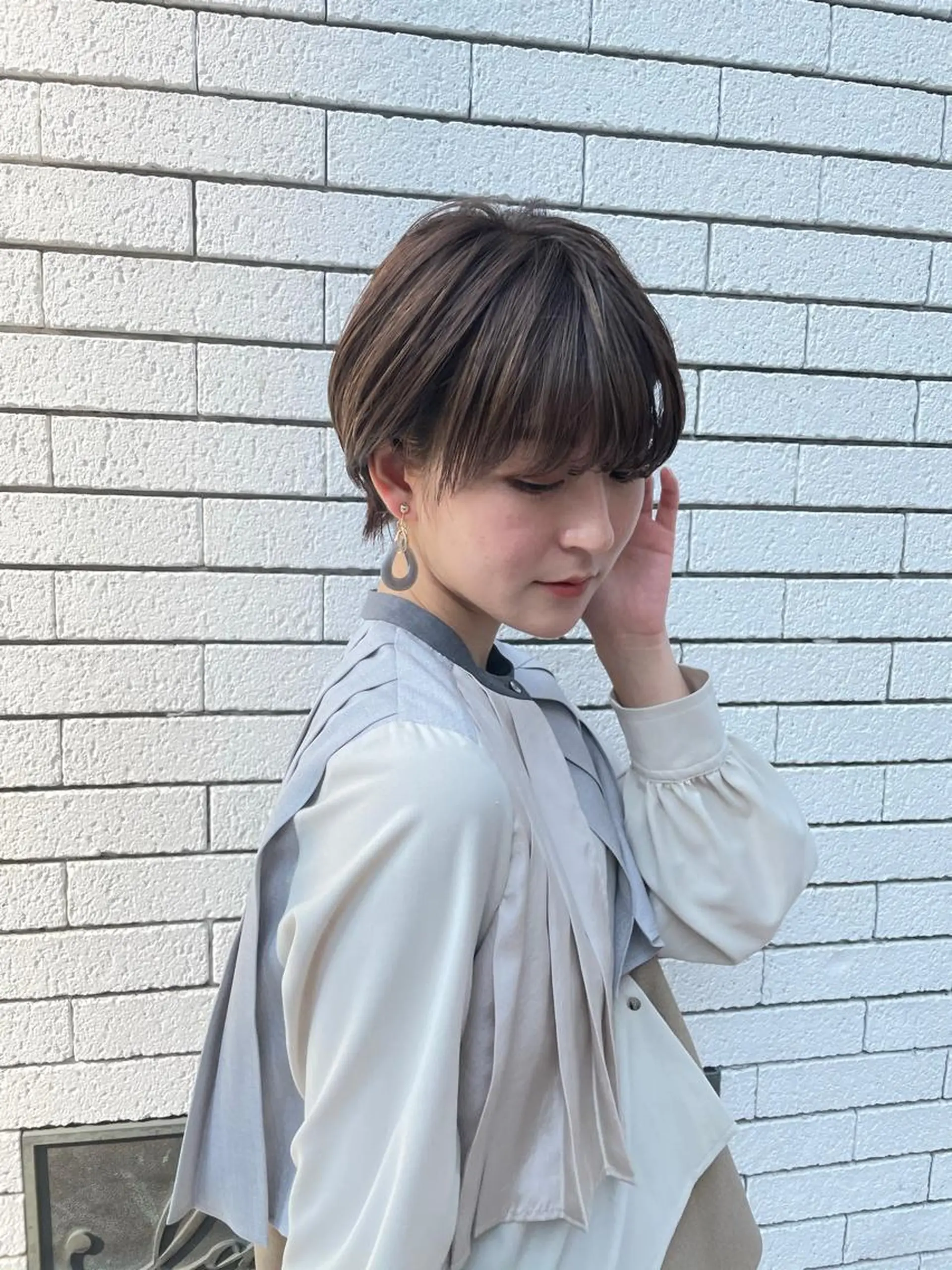 ショート カット ヘアカラー トリートメント 縮毛/ショート/ ボブ/レイヤー/小原のヘアスタイル