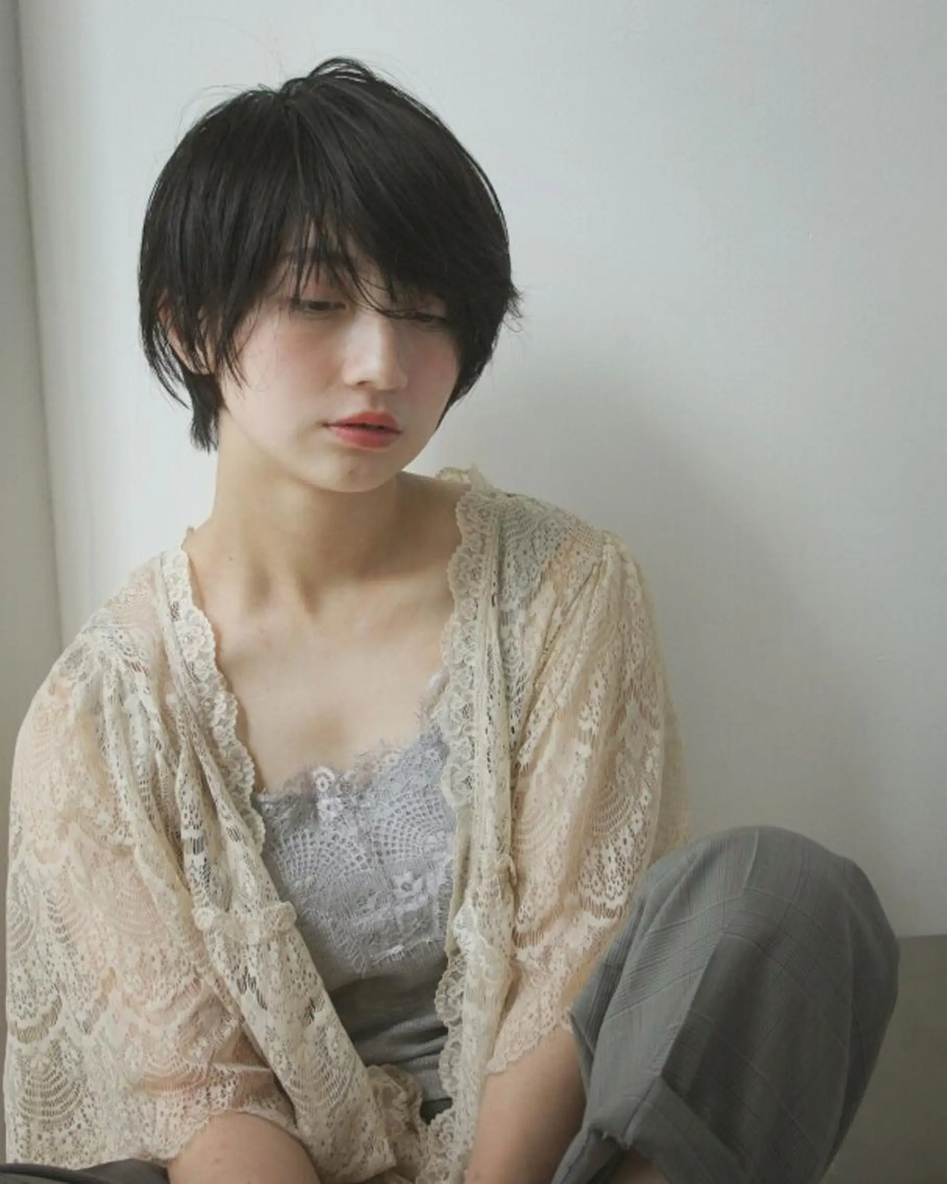 ショート ホリウチ ユキエのヘアスタイル