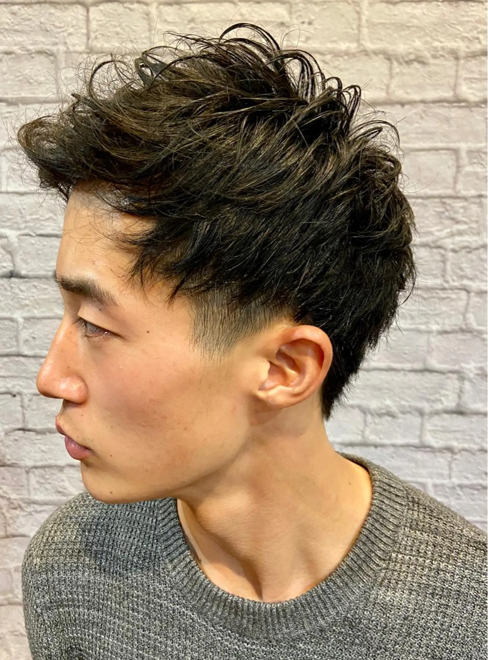 ショート カラー パーマ ヘアアレンジ メンズ カット パーマ ヘアセット 💈メンズ特化 副店長松浦一聖💈のヘアスタイル
