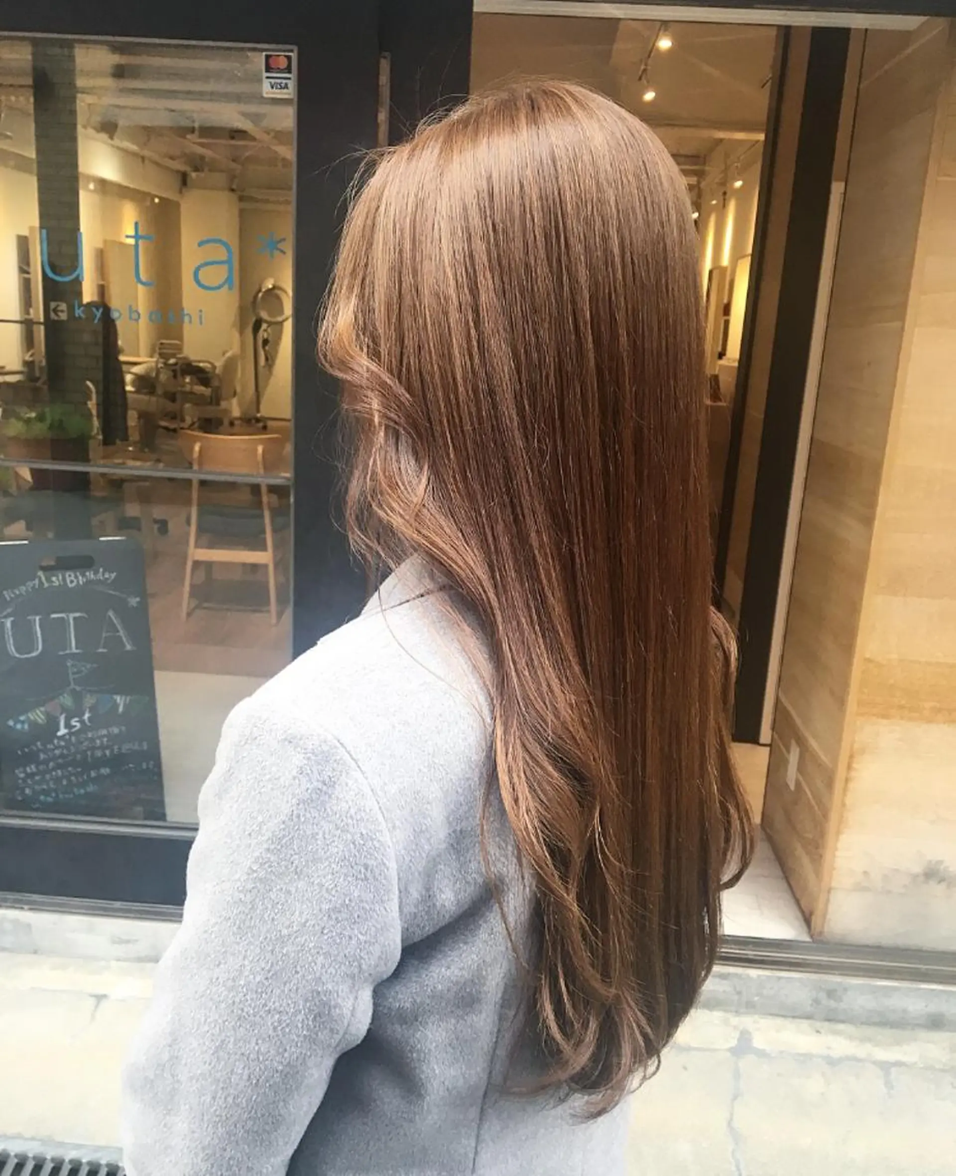 ロング カラー カット 縮毛矯正 トリートメント ＮＥＷＩ　京橋 【yoko】のヘアスタイル