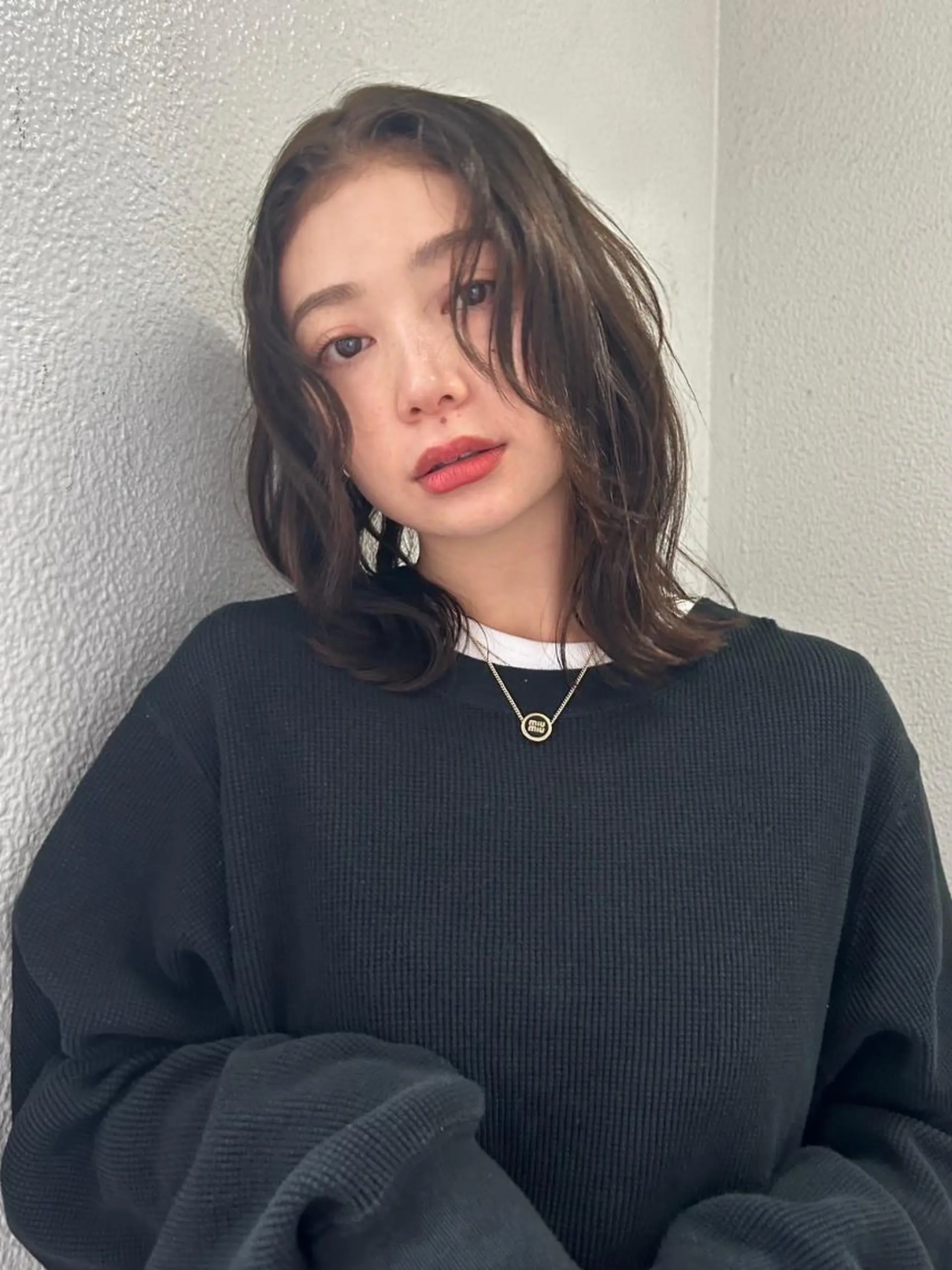 パーマ ミディアム カット パーマ トリートメント 🌼U24 ヘアデザインラボのヘアスタイル