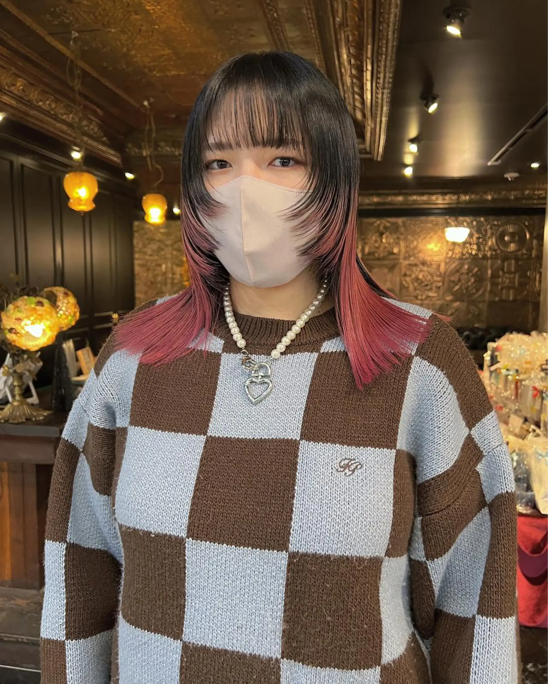 ミディアム カラー カット ヘアカラー haco＋所属・圧倒的デザイン力 店長🎨RENAのヘアスタイル