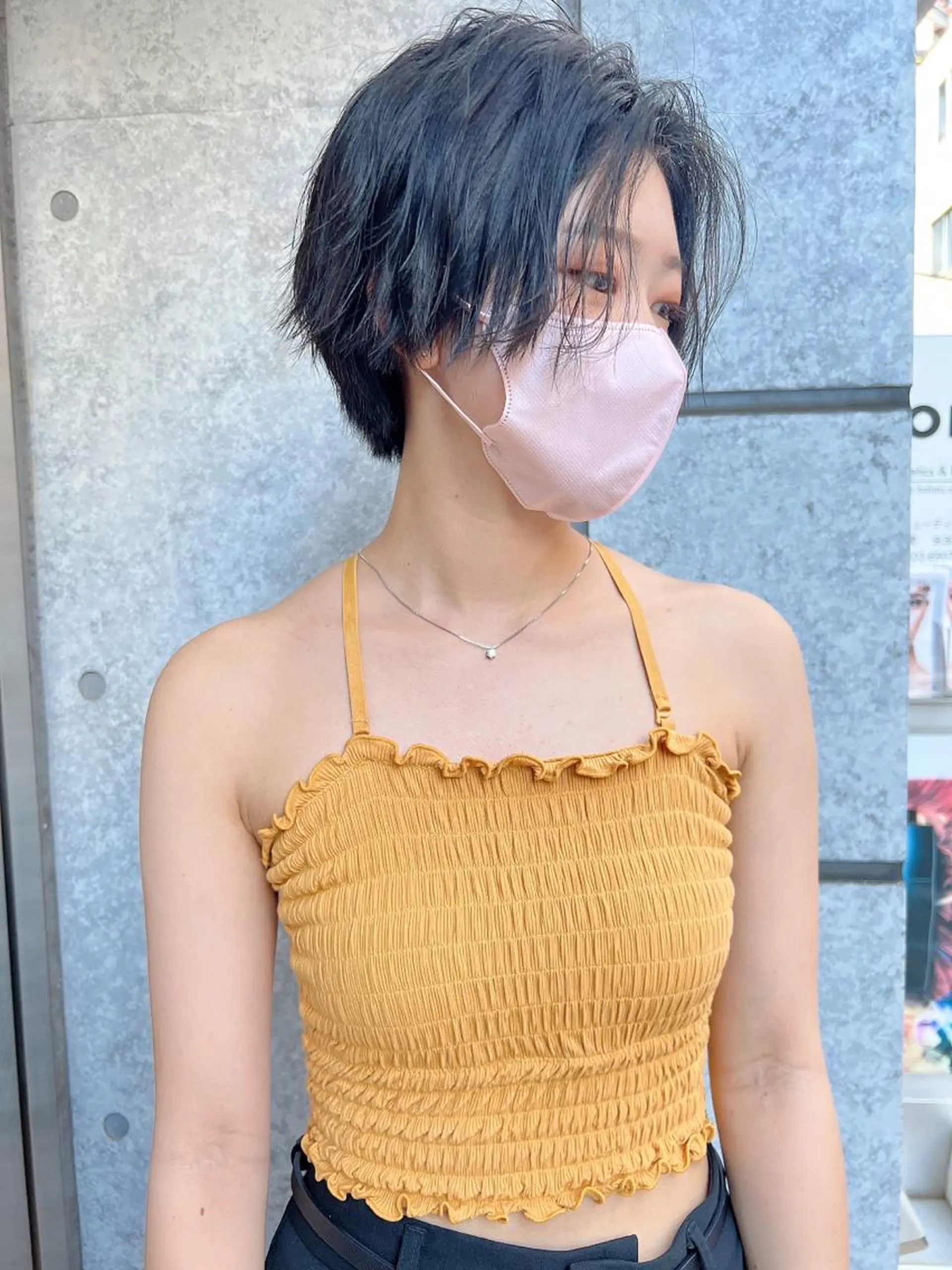 ショート カラー カット トリートメント 癖毛救済✂️ボブ /髪質改善ストレートのヘアスタイル