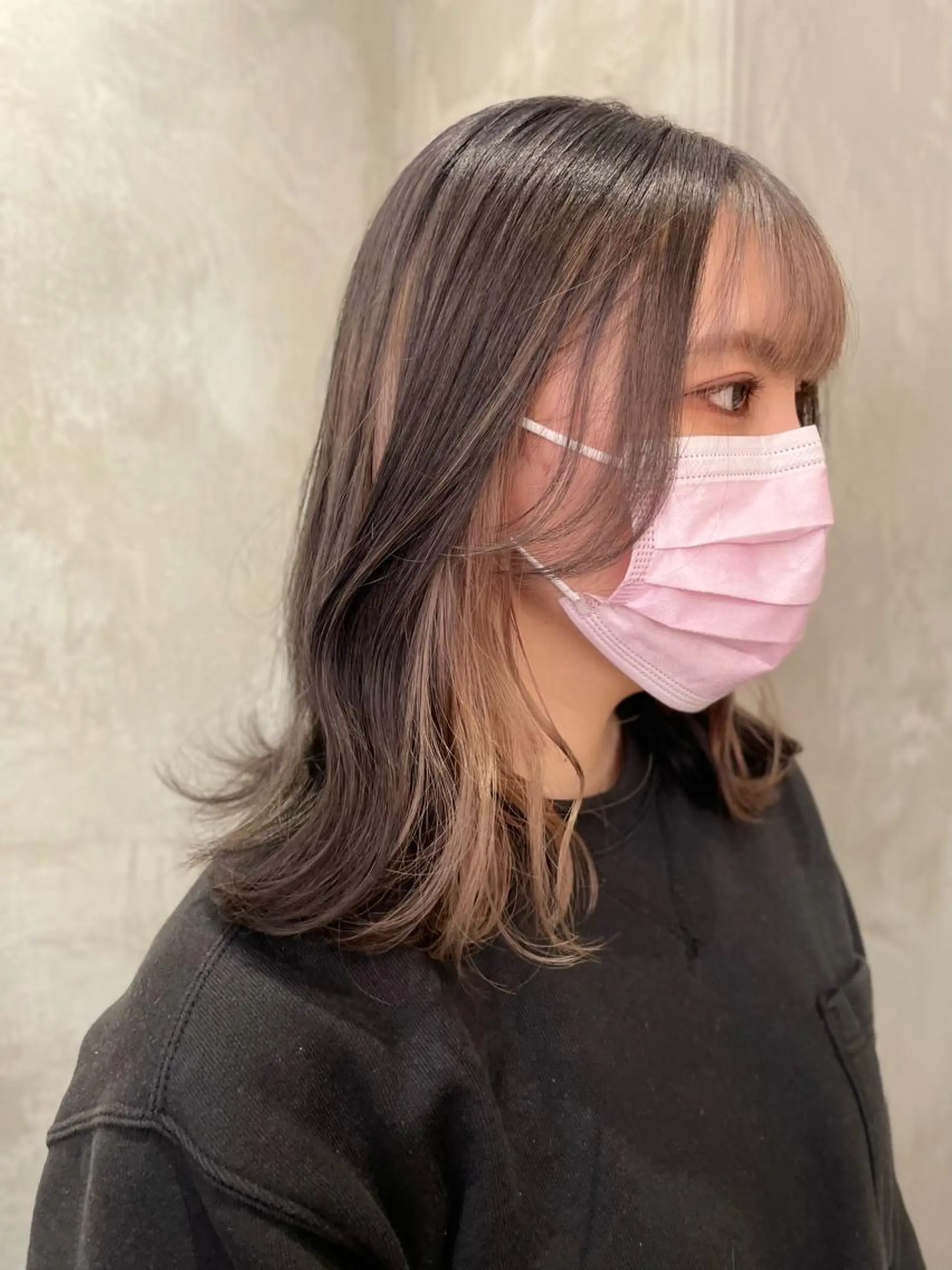 ミディアム カラー 韓国ヘア 店長NEGIのヘアスタイル