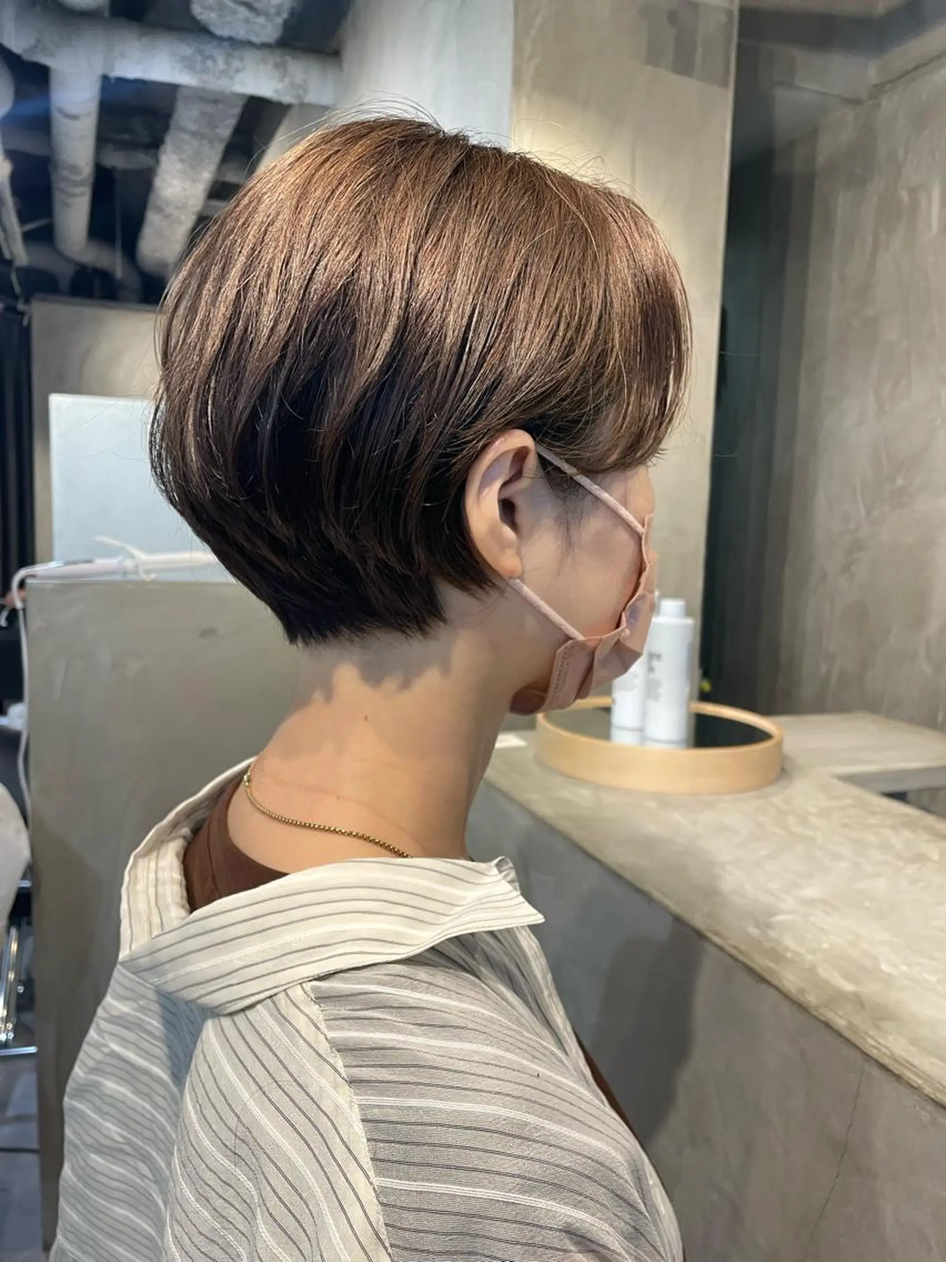 ショート カット ヘアカラー ヤマモト マイのヘアスタイル