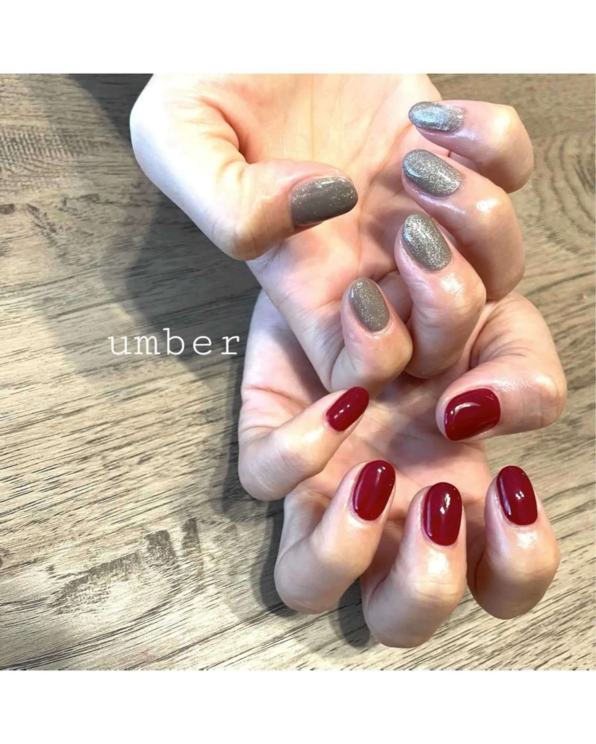 ネイル クリアネイル フットネイル フレンチネイル マグネットネイル メンズネイル ハンドネイル umber 三茶1分のネイルデザイン