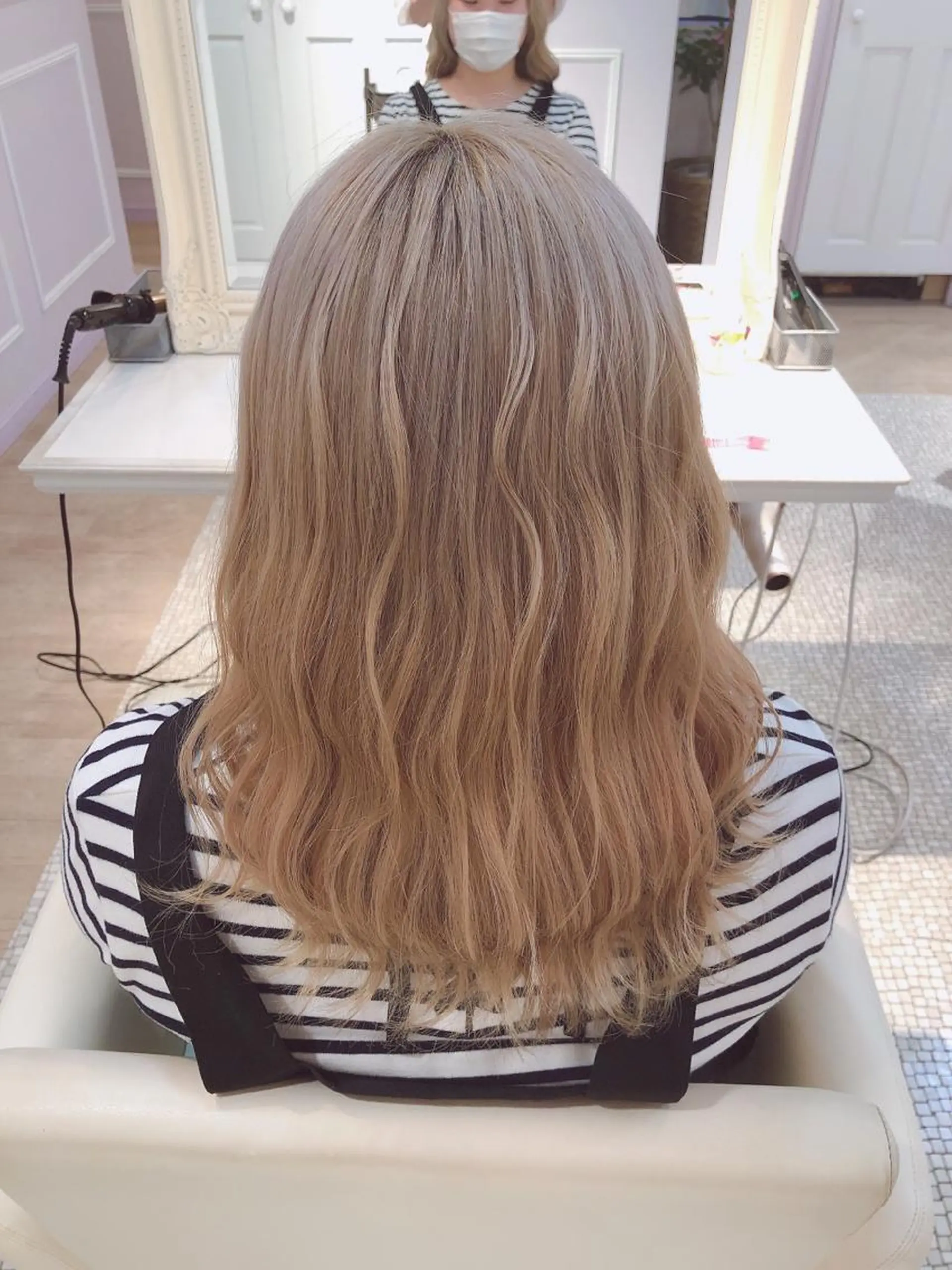 ミディアム カラー ヘアアレンジ ヘアカラー すずき まゆのヘアスタイル