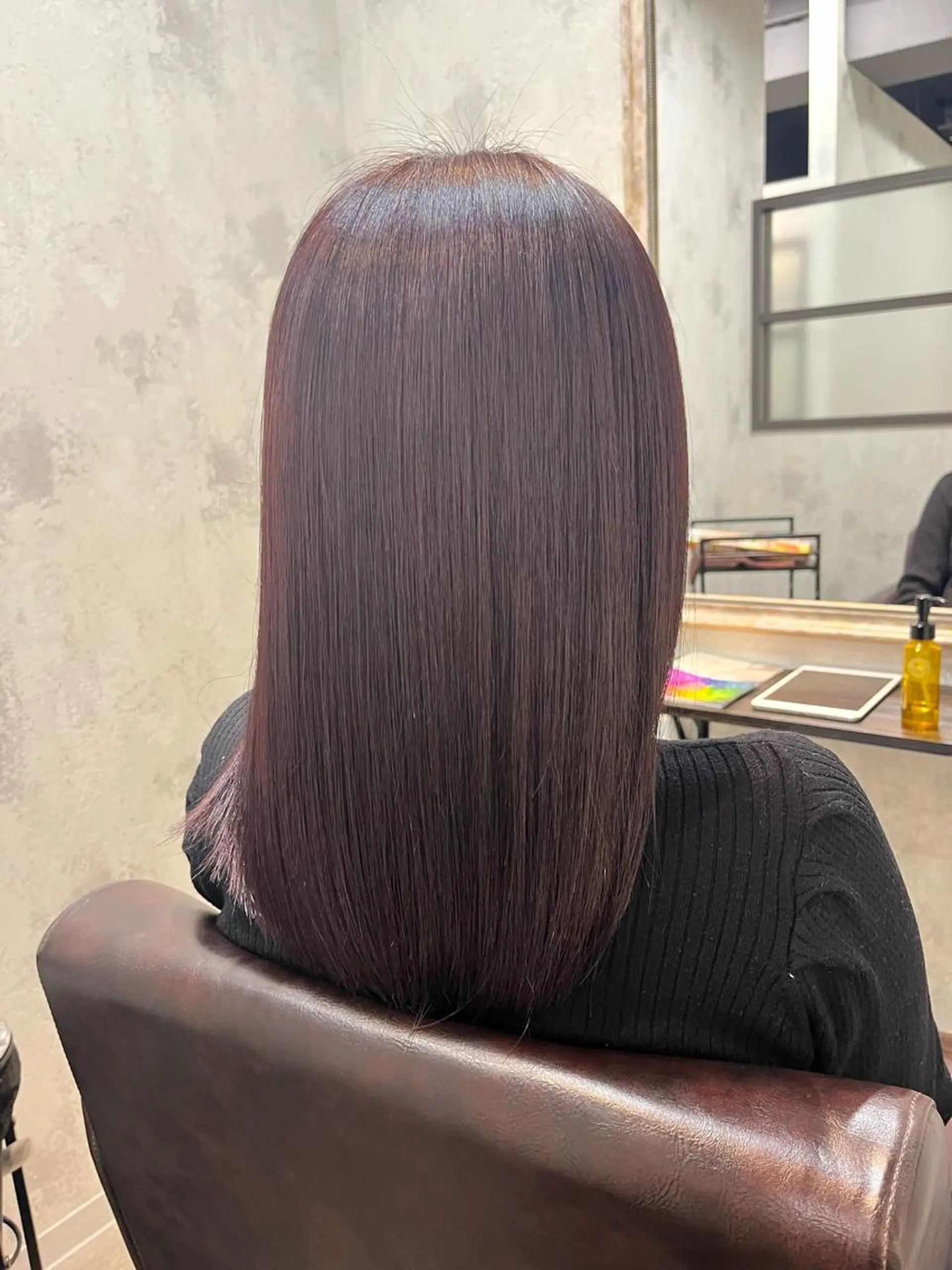 セミロング カラー アッシュ ピンクカラー ピンクアッシュ ⚜髪質改善東京 エリア1🏅マコト⚜のヘアスタイル