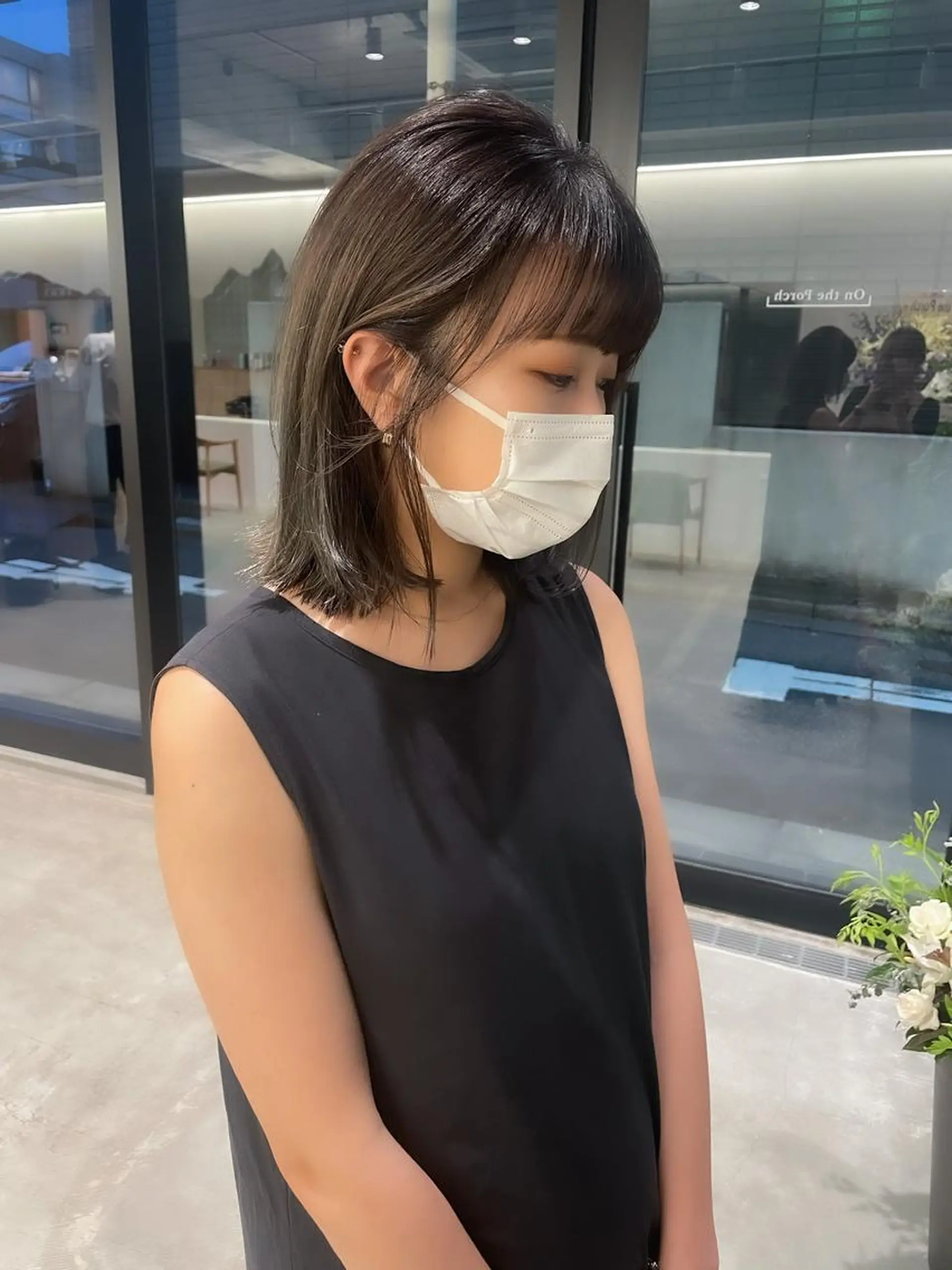 ショート カラー ヘアアレンジ ミニボブ/ブリーチ 🌈MISATOのヘアスタイル