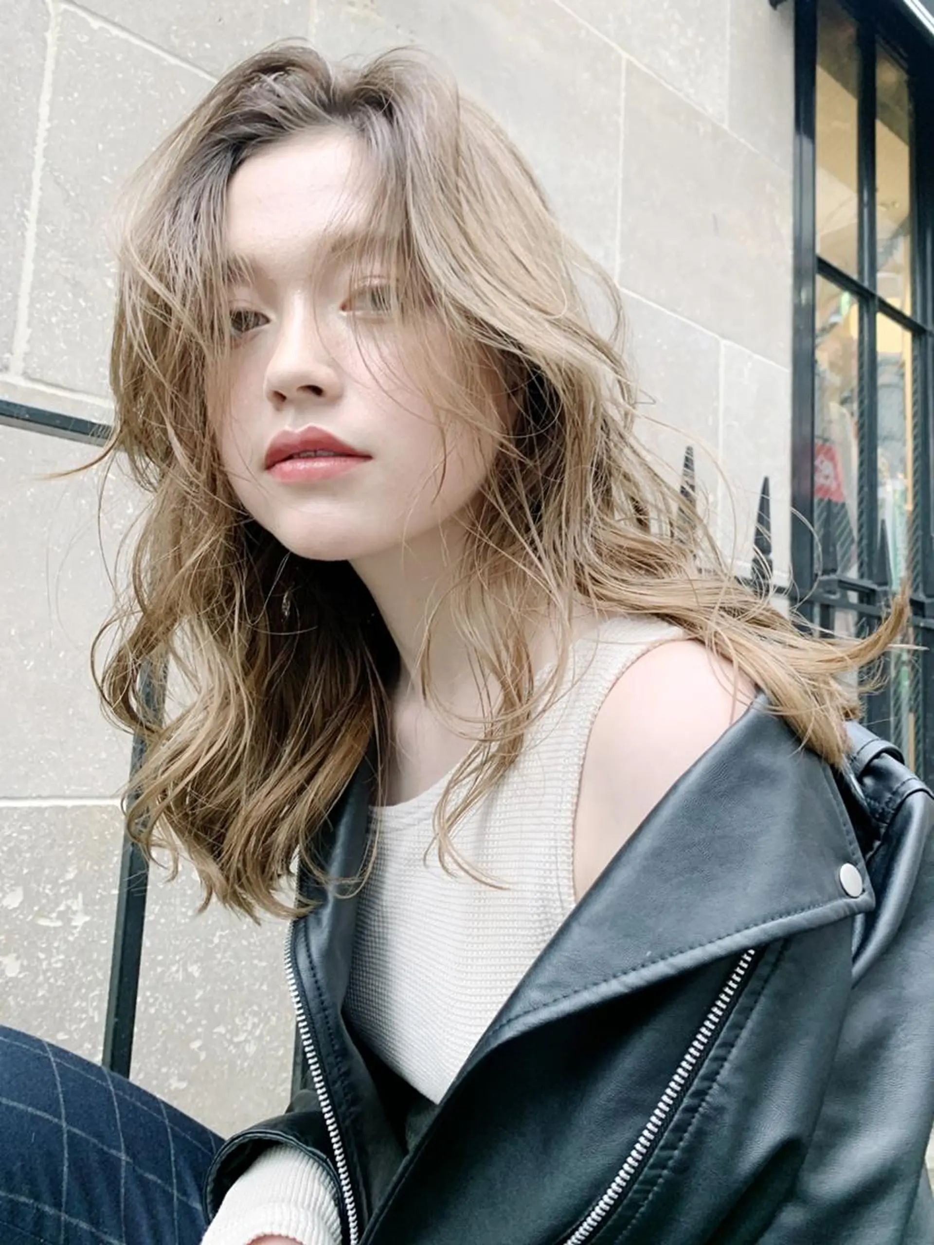 ロング カラー パーマ ヘアアレンジ ITbyALBUM 中野店のヘアスタイル