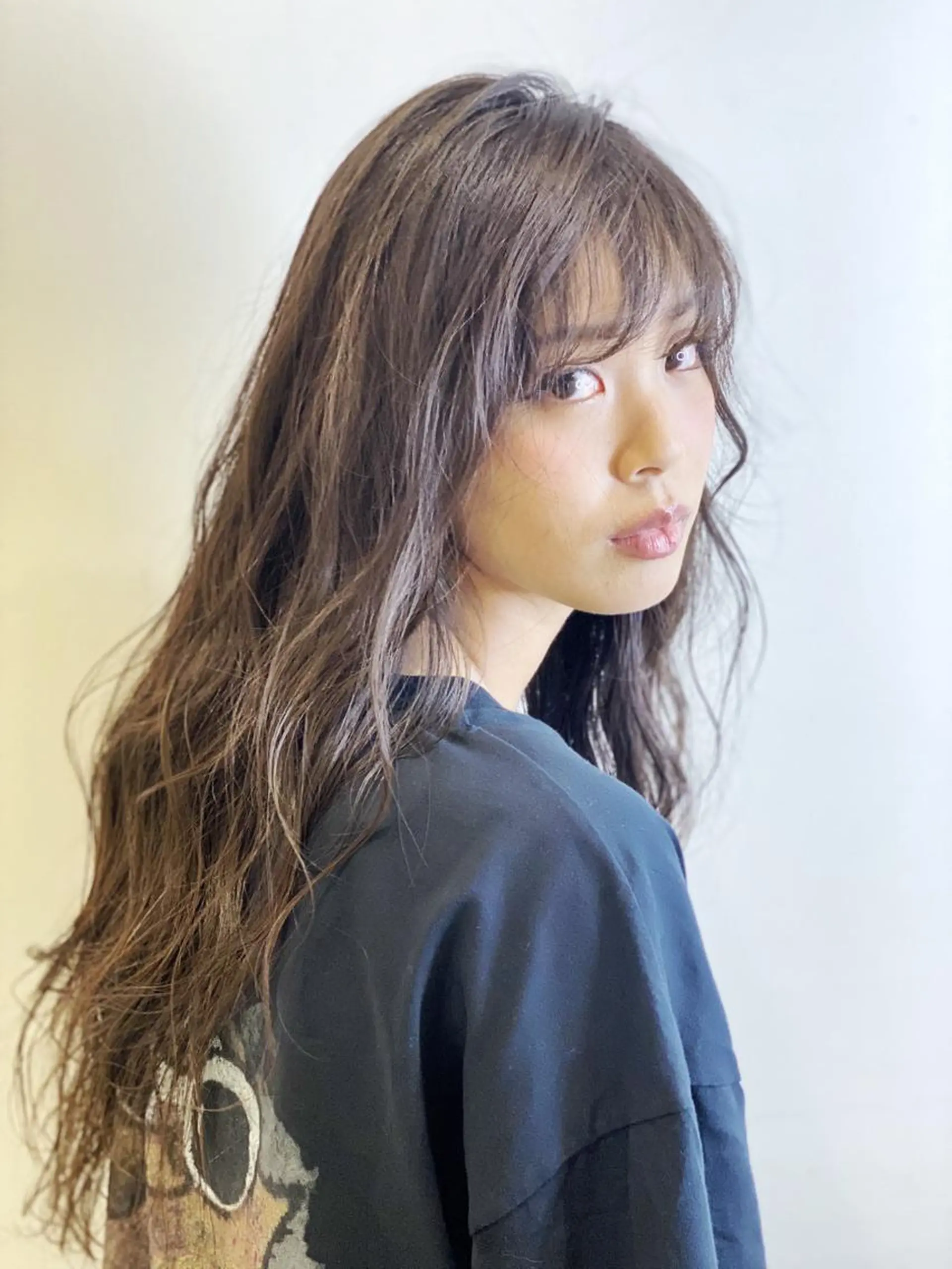 セミロング パーマ 髪質改善/イルミナ/ 城崎のヘアスタイル