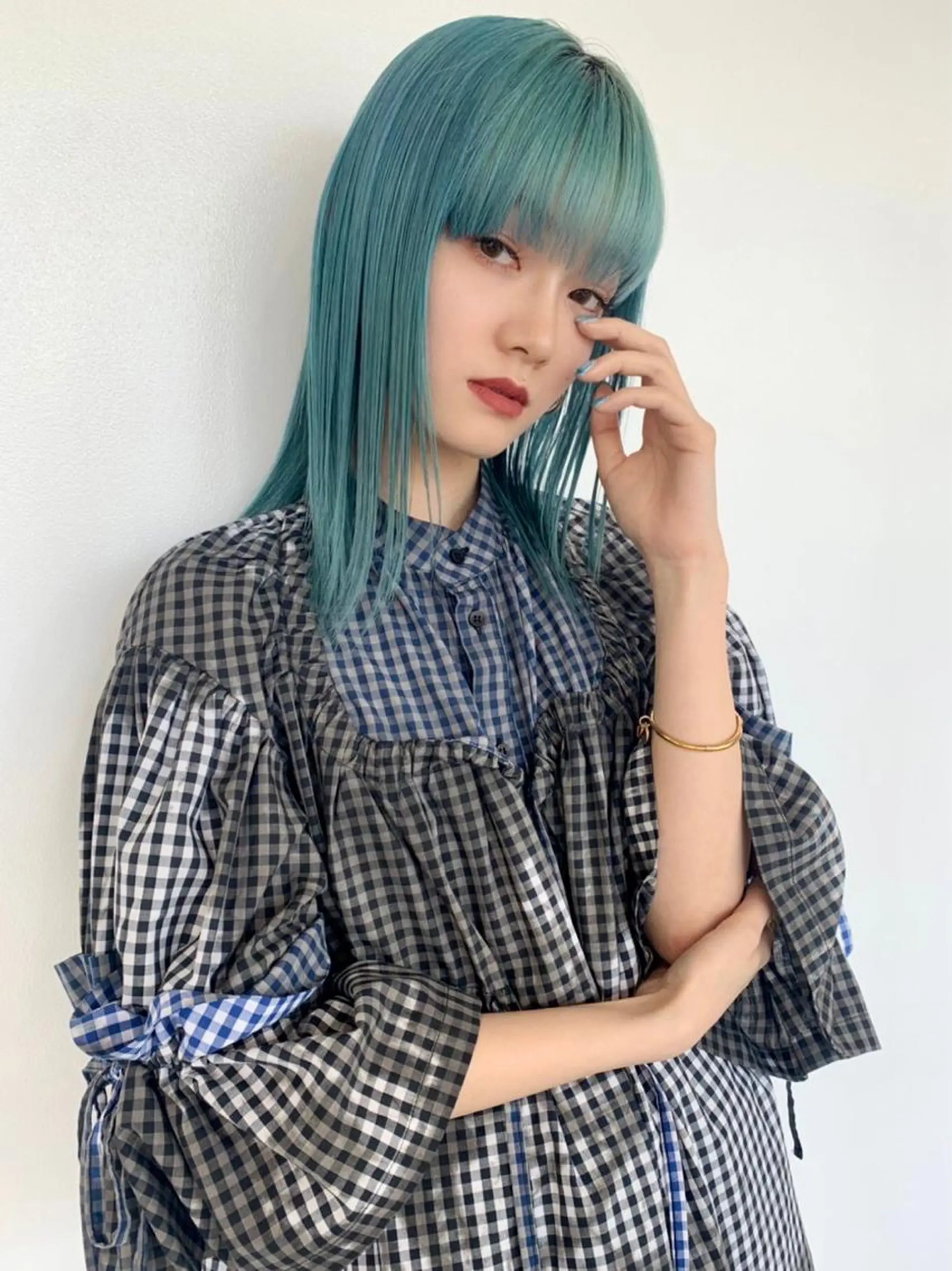 ミディアム カラー ヘアカラー トリートメント 透明感カラー× レイヤーカット✨高梨のヘアスタイル