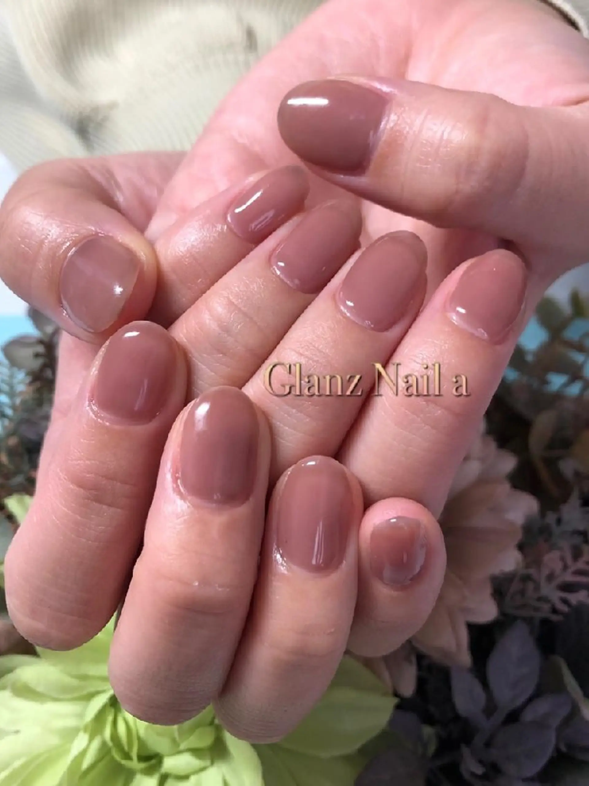 ネイル ワンカラーネイル Glanz  Nail aのネイルデザイン