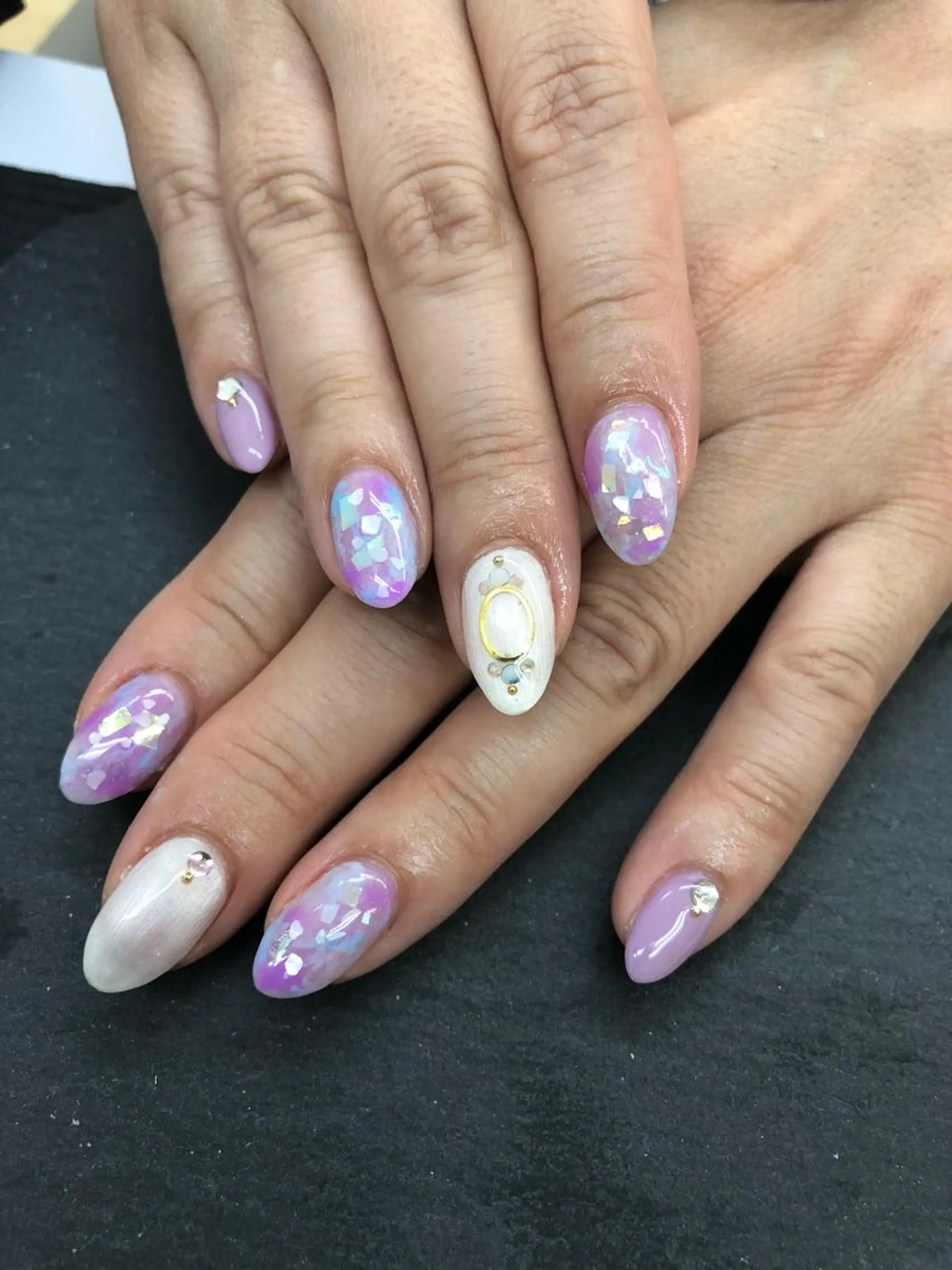 ネイル パープル esNail&eye イーズネイル＆アイのネイルデザイン