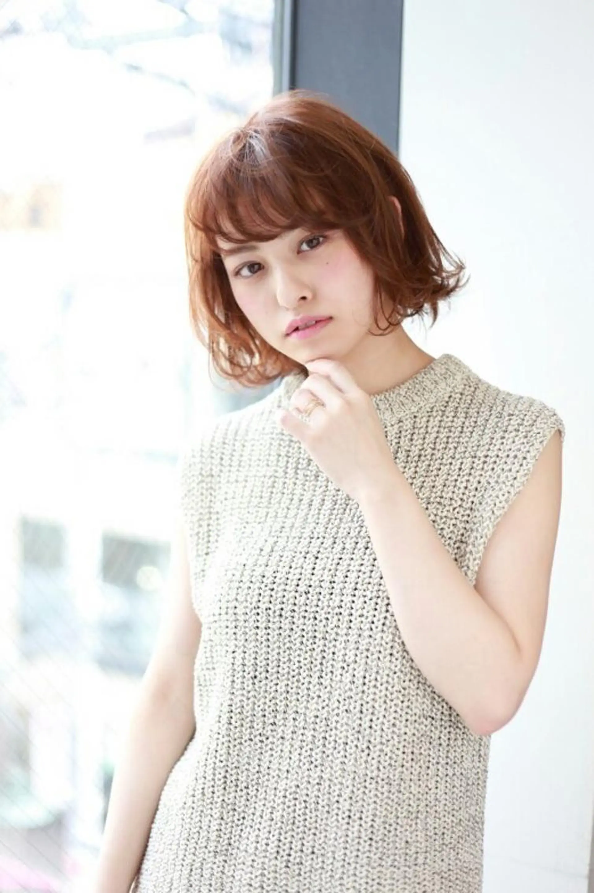 ショート パーマ カット 宮崎 睦のヘアスタイル