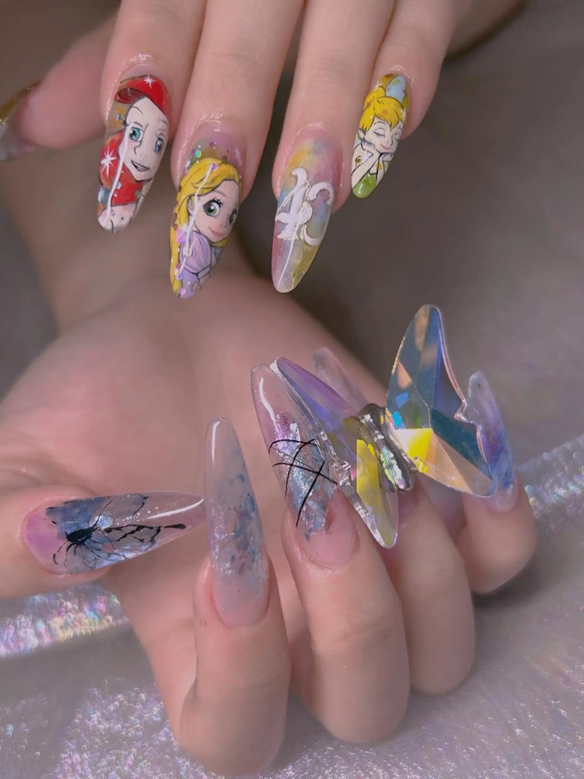 ネイル アートネイル ハンドネイル 長さだし専門店 M2　rikaのネイルデザイン