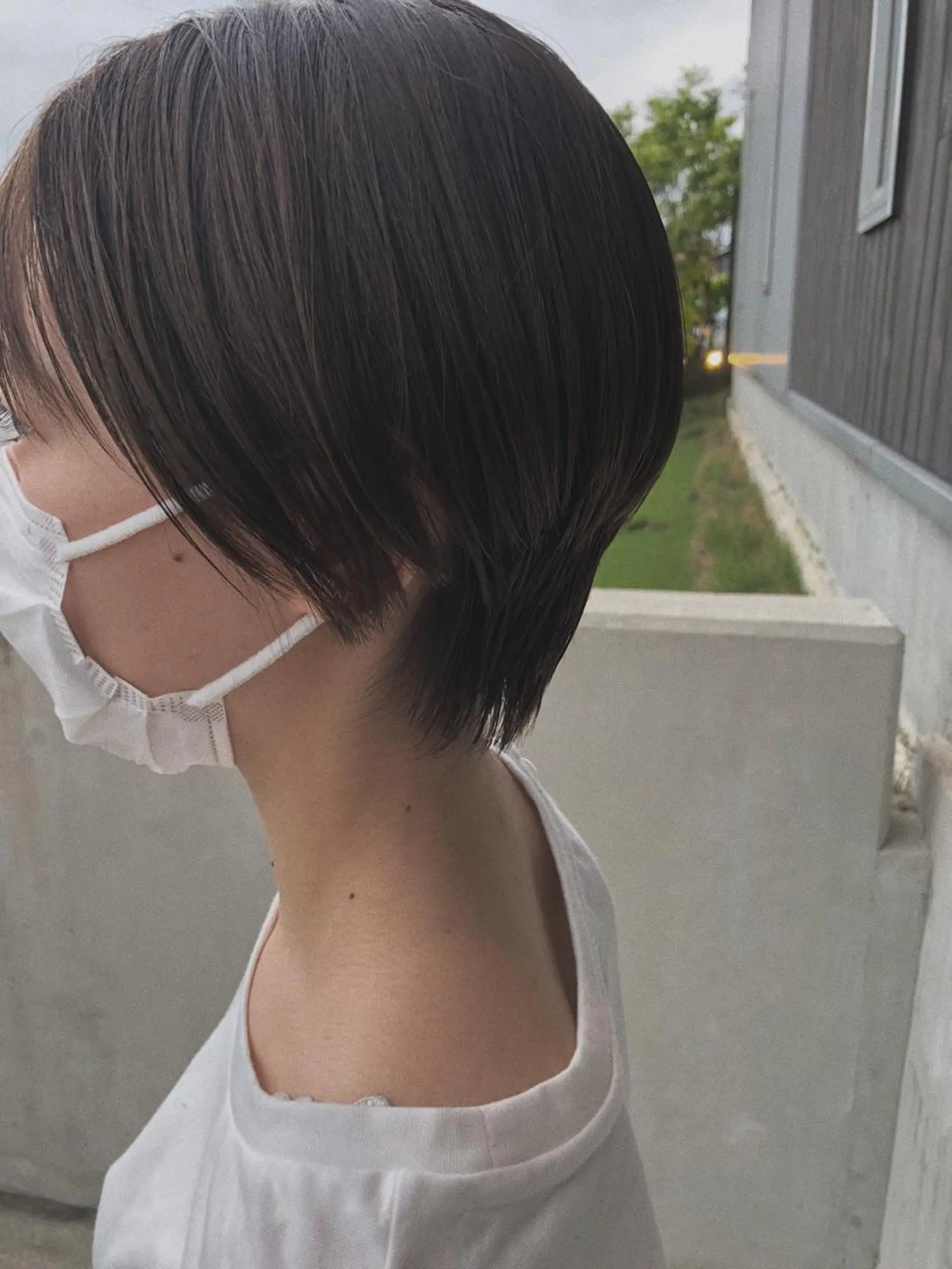 ショート カラー ショートボブ グレージュ ボブ ショートヘア カット ヘアカラー トリートメント NAKAGAWA YUICHIのヘアスタイル