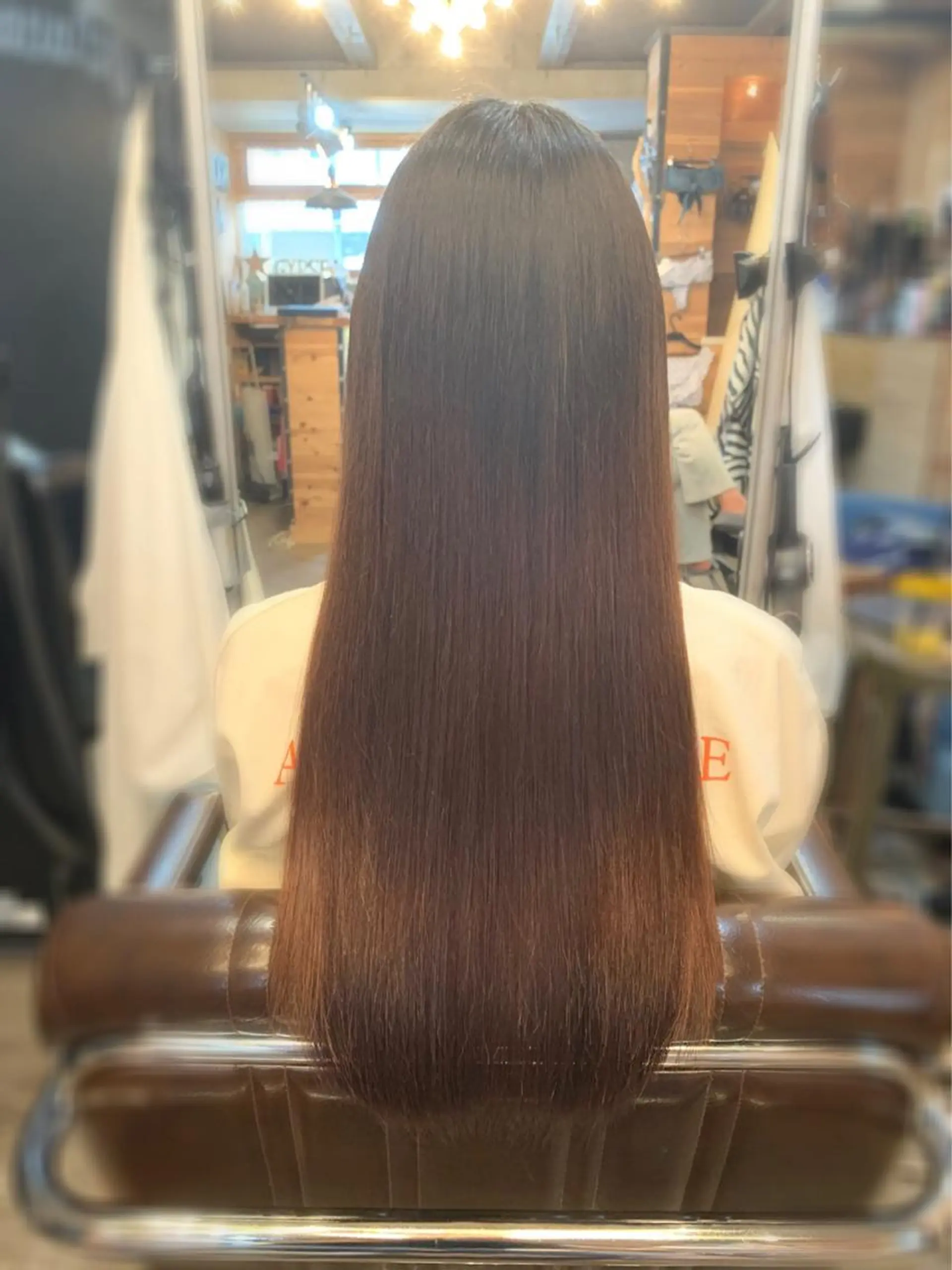 ロング 縮毛矯正 トリートメント ヨッ シーのヘアスタイル