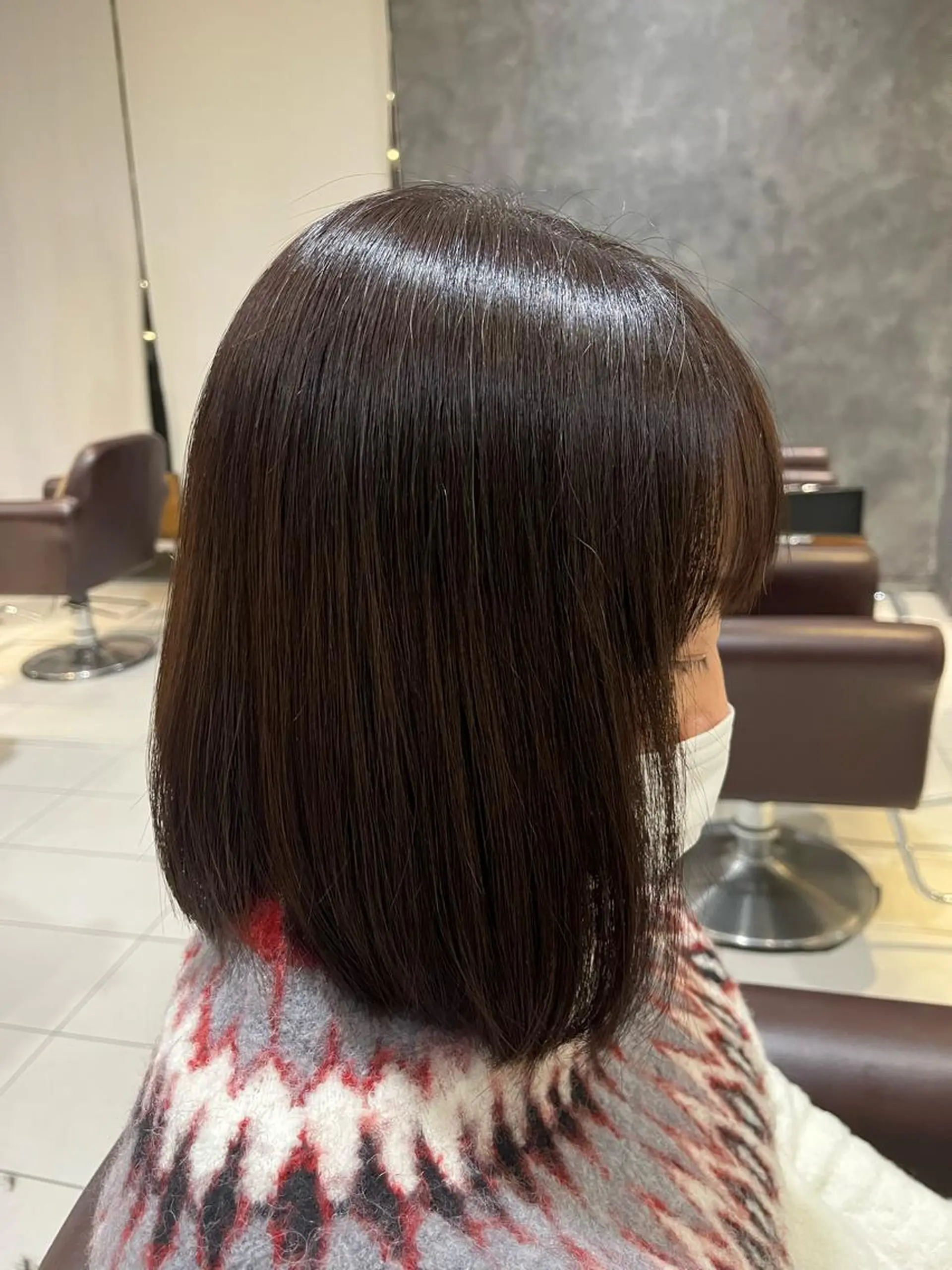 ミディアム 福本 聖海のヘアスタイル