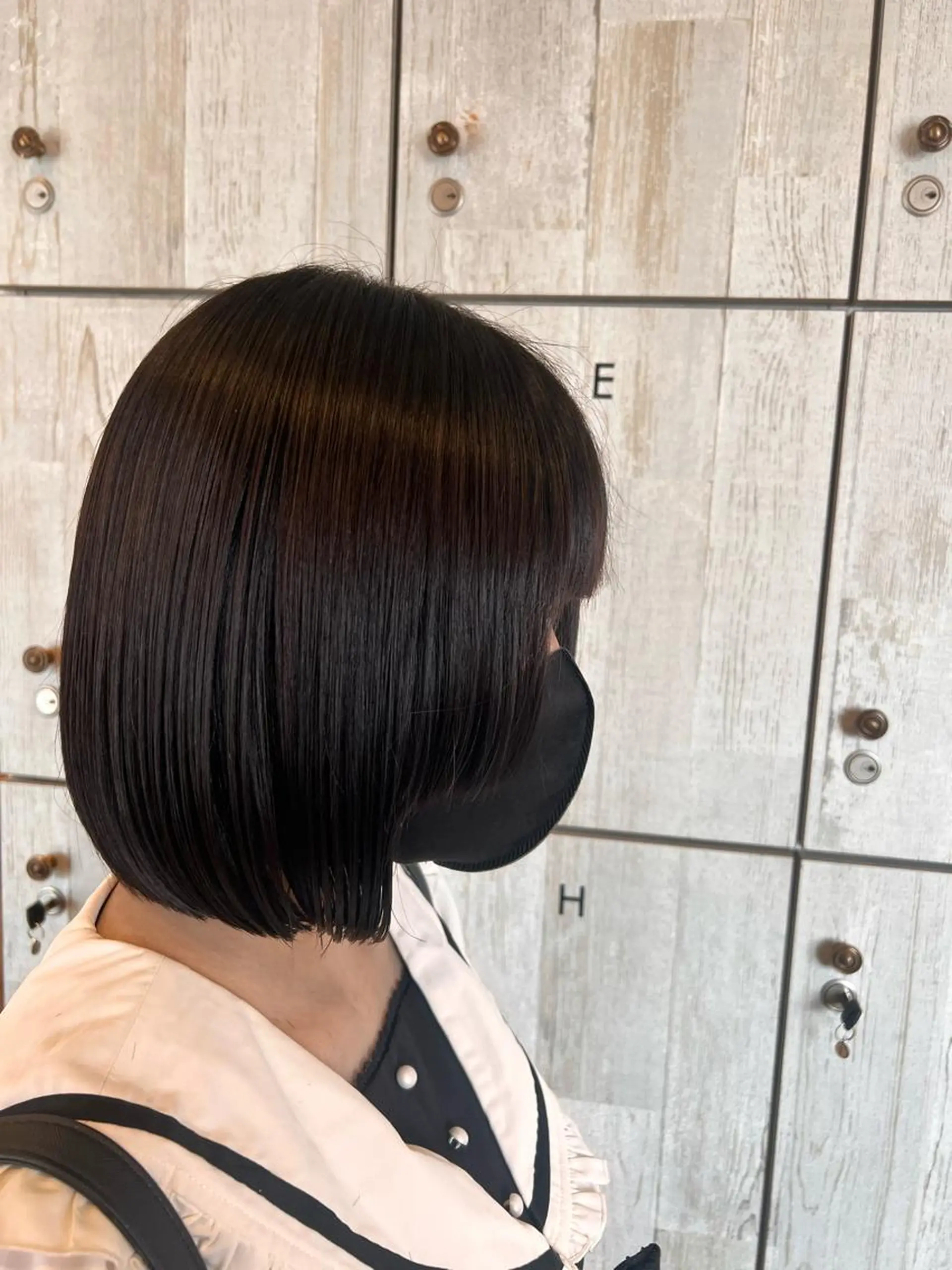 ミディアム れいな🌼 ボブ･艶カラー🌼のヘアスタイル