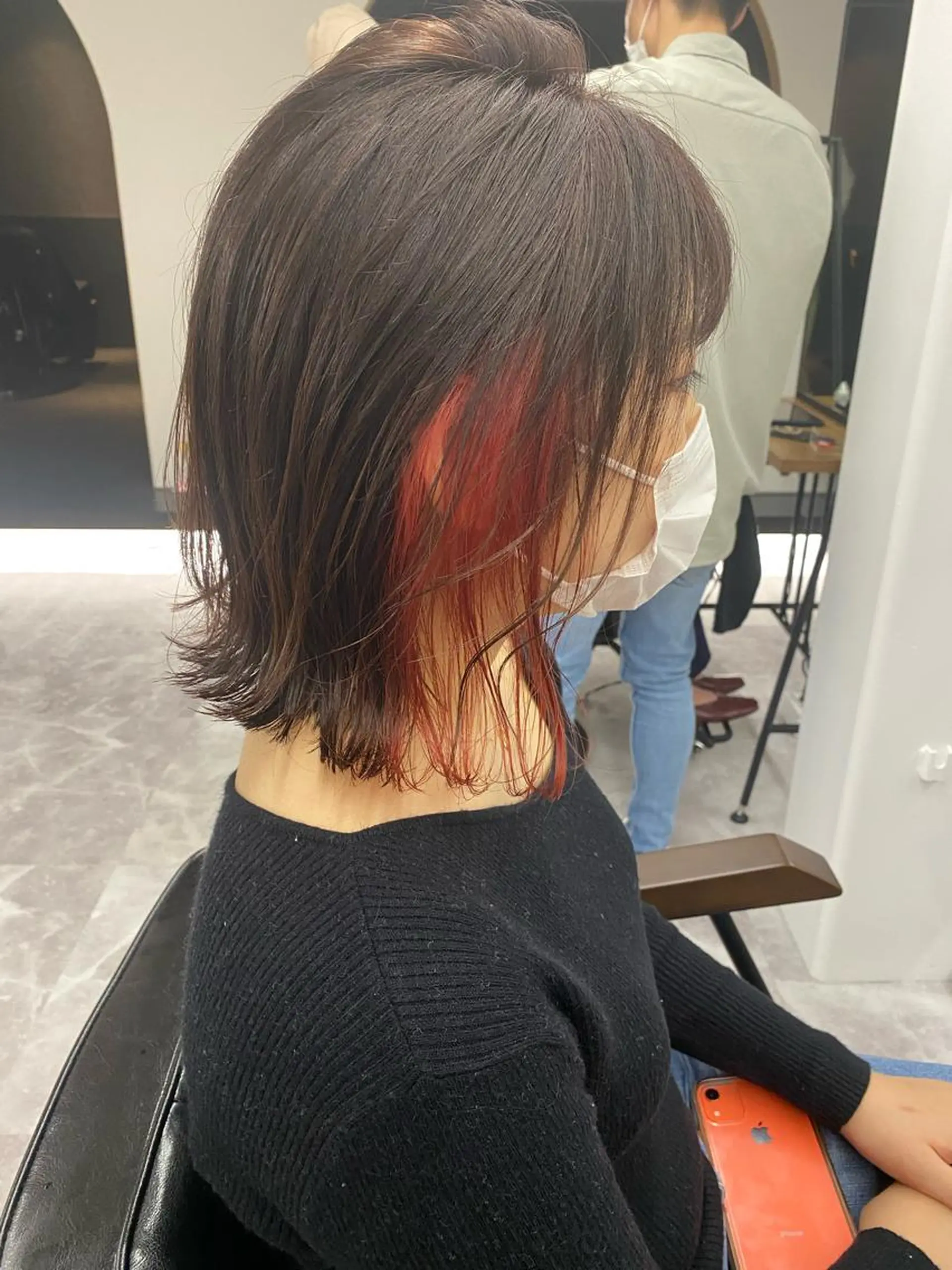 ミディアム カラー ピンクカラー ヘアカラー Emitas.柳通り店所属・山﨑 大暉【ダブルカラー】のヘアスタイル