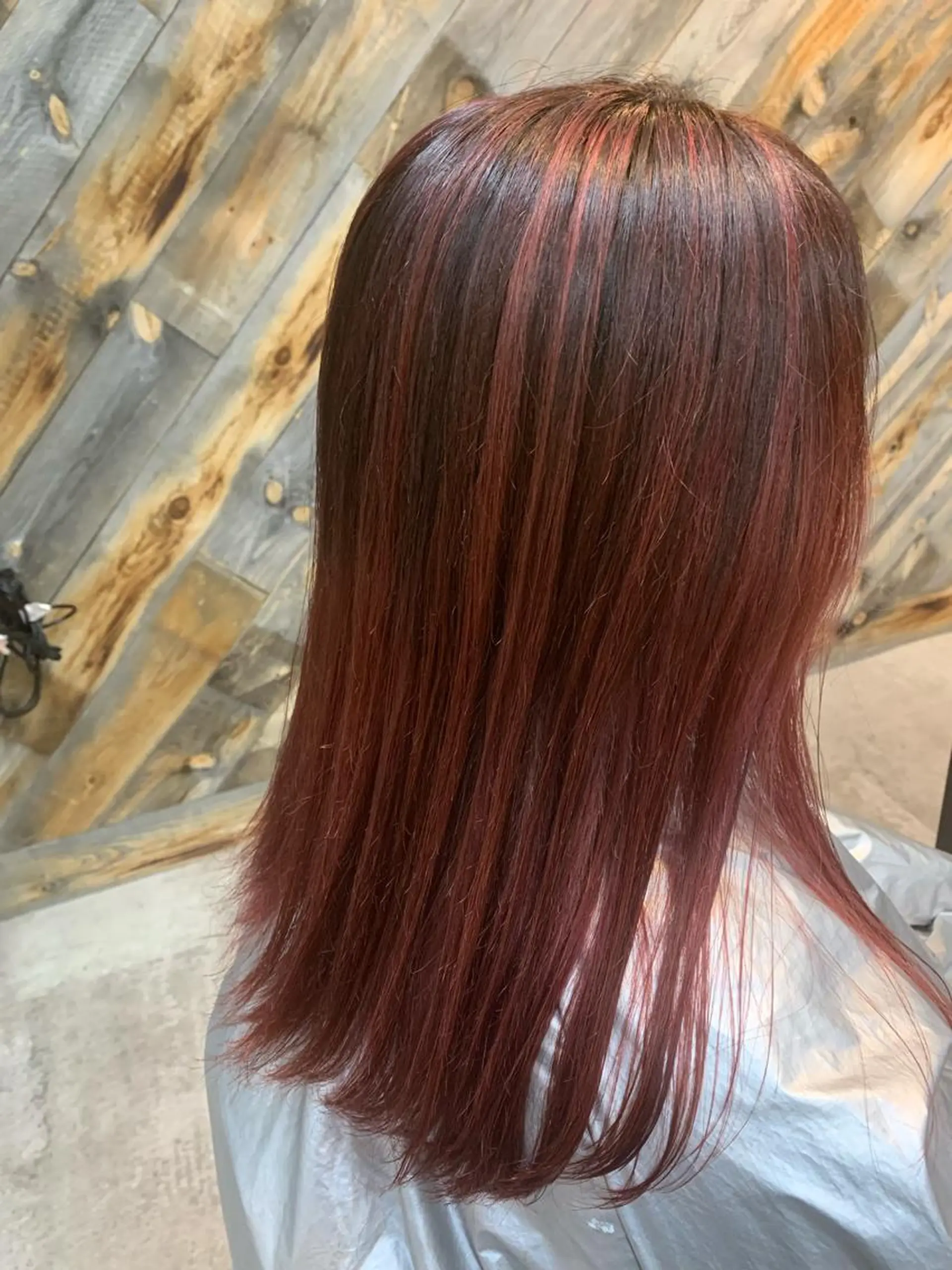 ロング レイヤーカット ヘアカラー トリートメント 山本 みきのヘアスタイル