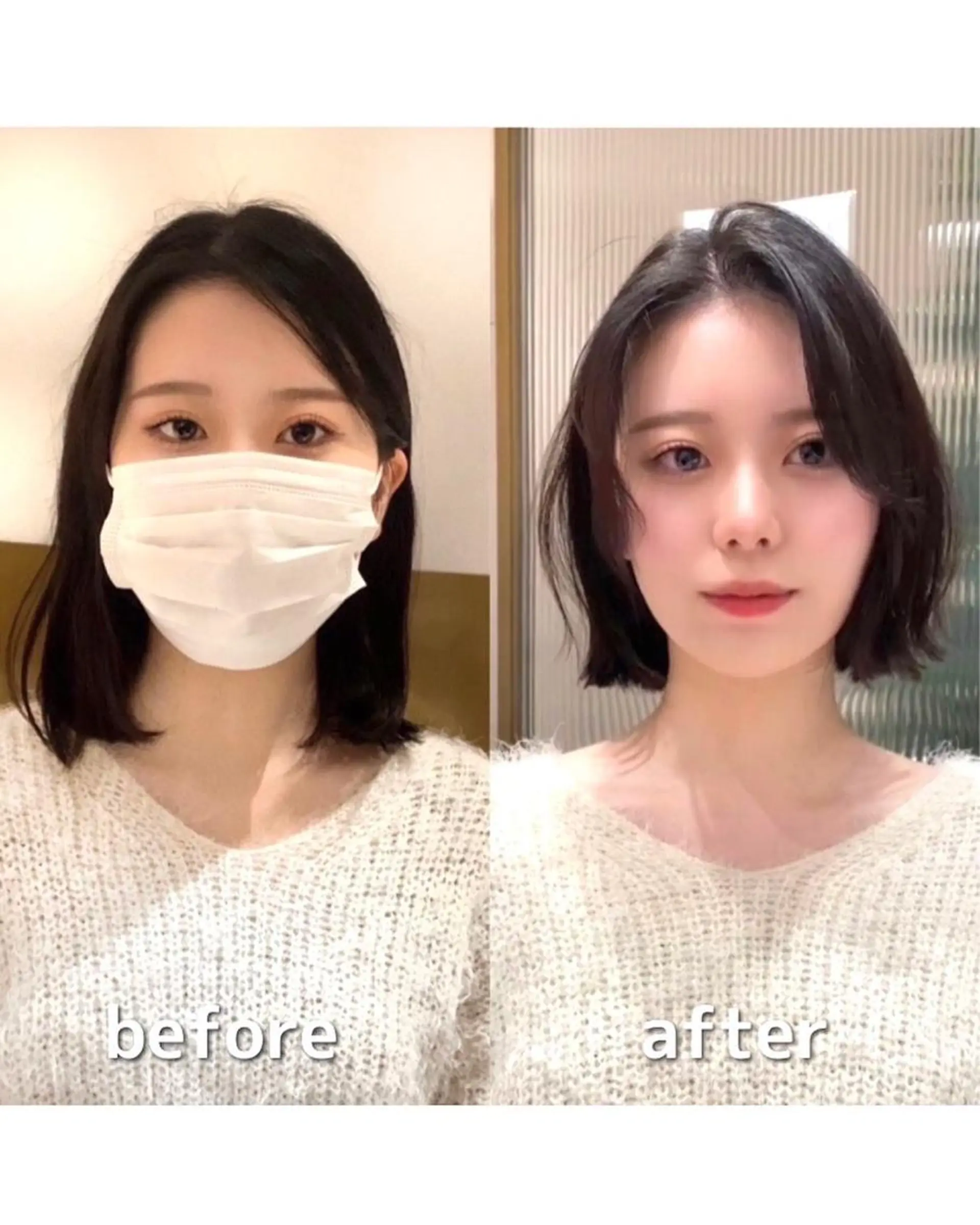 ミディアム カラー パーマ ヘアアレンジ ボブレイヤー アディクシーカラー 透明感カラー イルミナカラー ボブ カット ヘアカラー トリートメント ヘアセット 小野寺瑞希 /最小顔カットのヘアスタイル