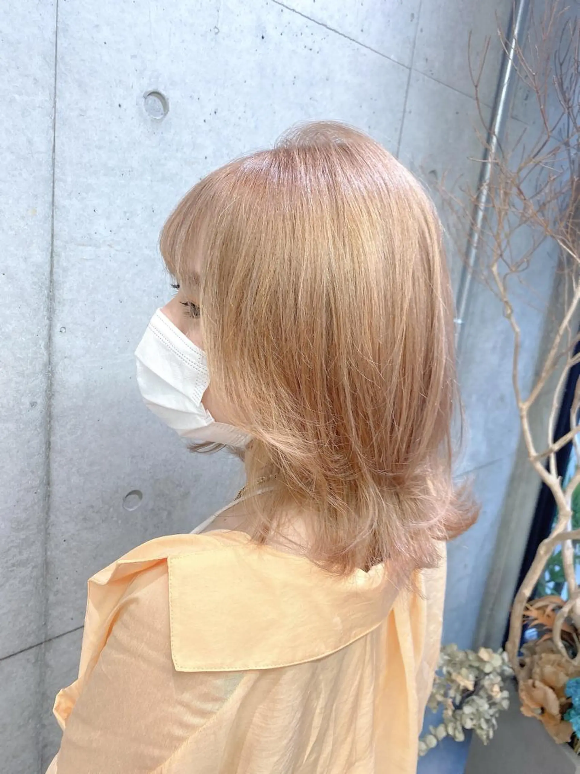 ミディアム カラー ベージュカラー ミルクティーベージュ kaho🧸 / 大人styleのヘアスタイル