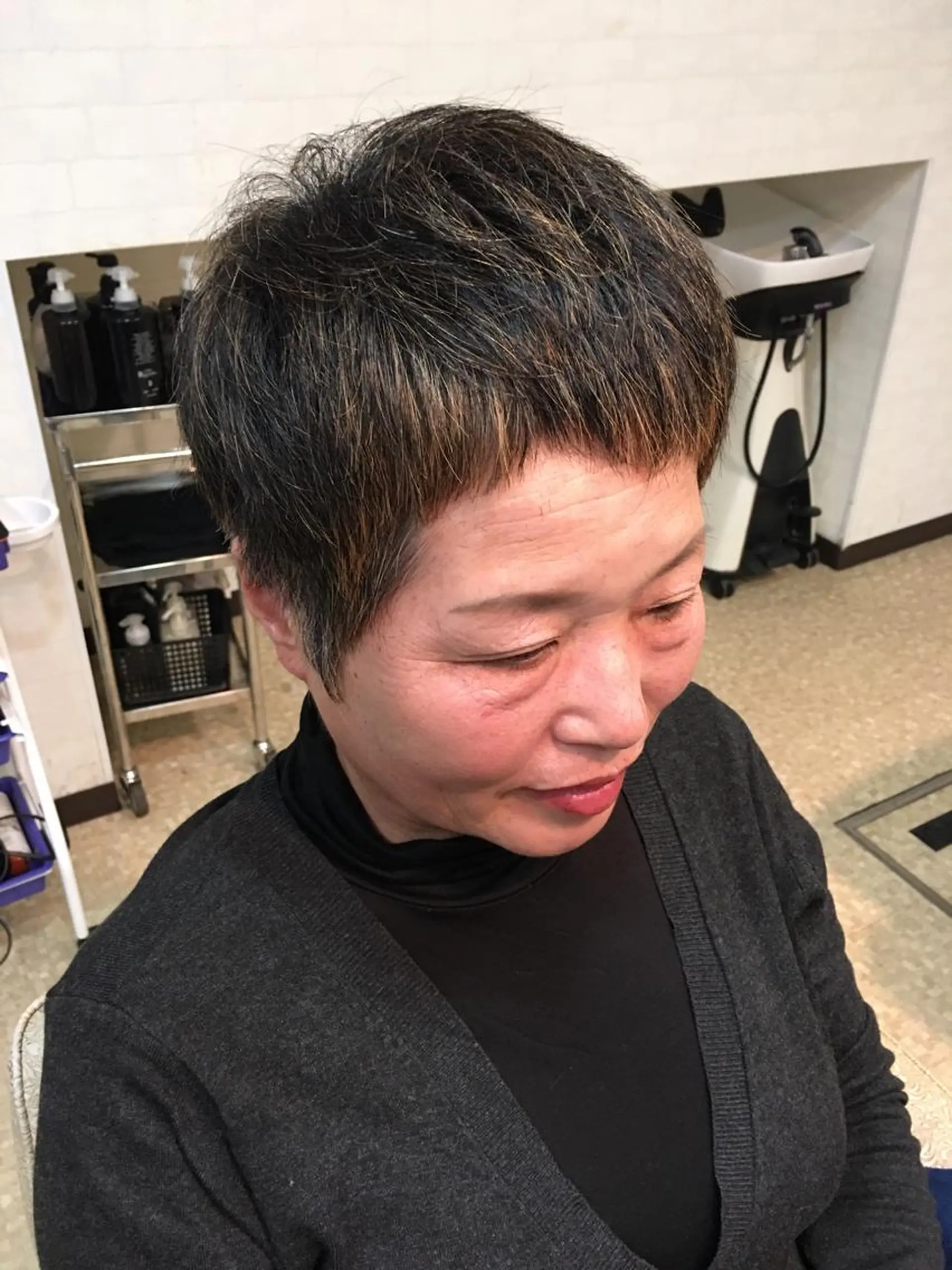 ショート ショートヘア Agu hair rupia 金沢店所属・金沢美容室/ 艶髪/夜営業/JINのヘアスタイル