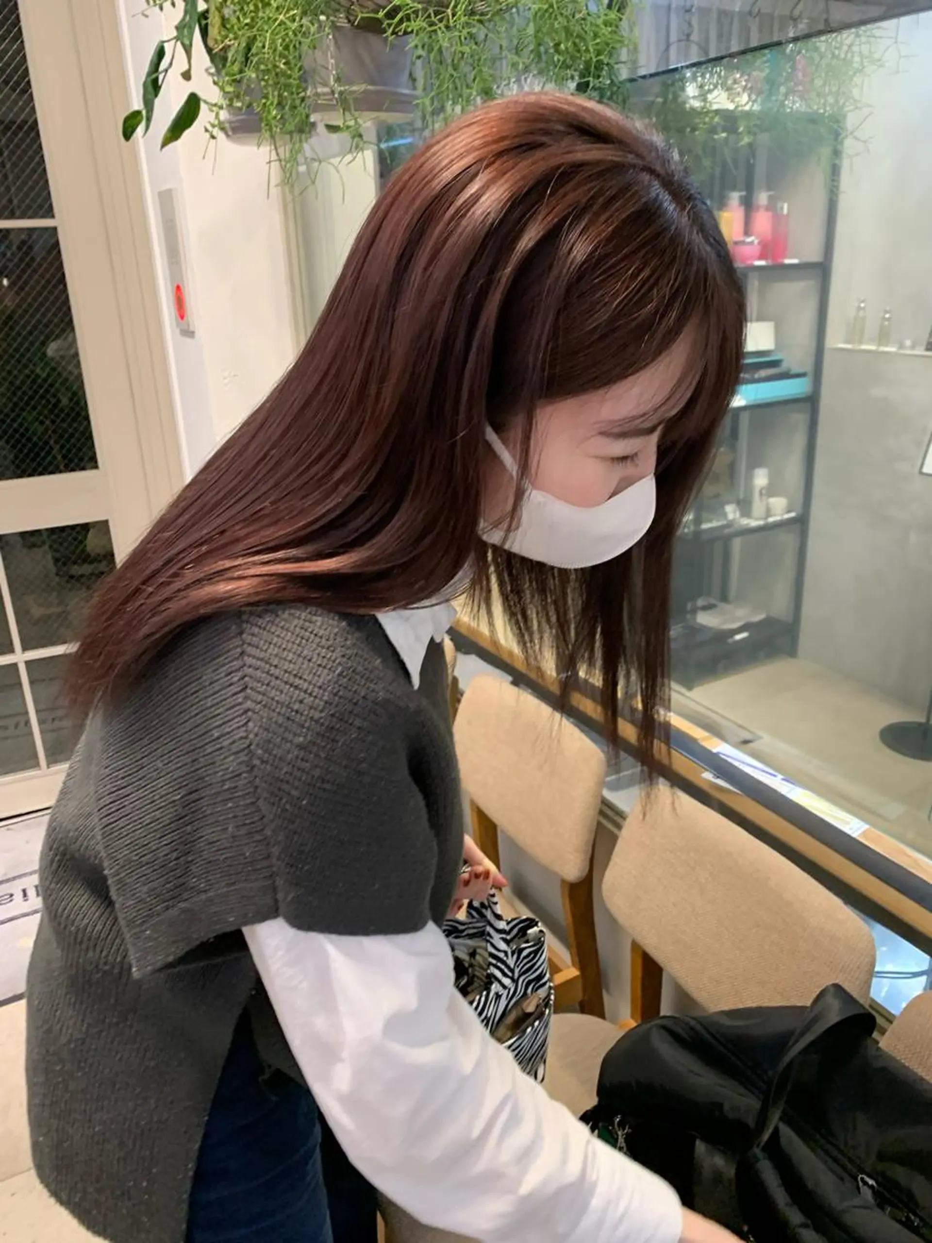 ロング カラー ヘアカラー トリートメント REINA☁️透明感 カラー/ぷつっと♡のヘアスタイル