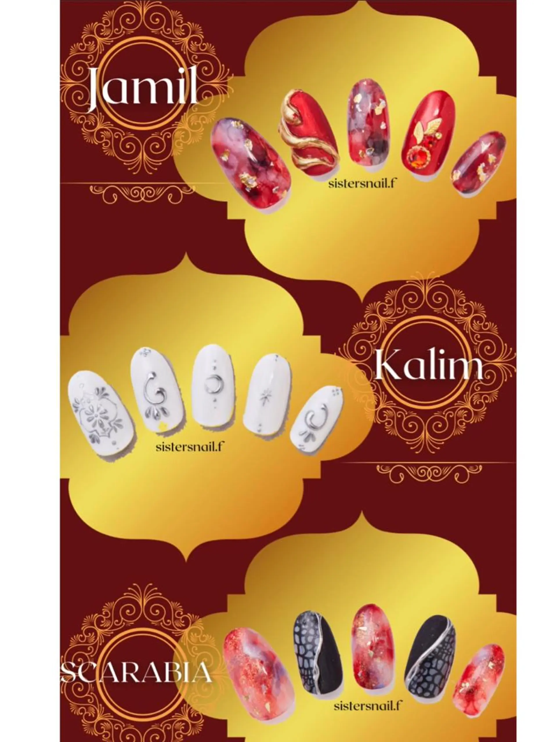 ネイル アートネイル ネイルチップ sisters nail.fのネイルデザイン