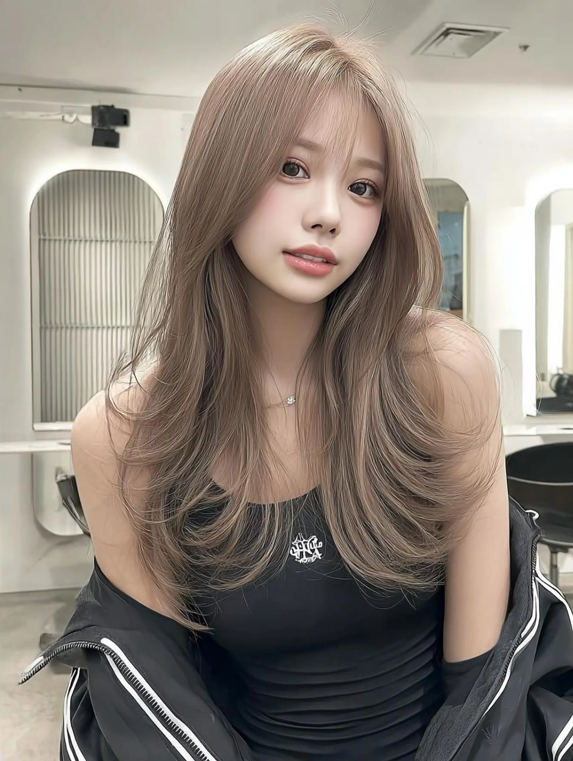 セミロング ボブ 髪質改善 韓国風ヘア レイヤーカット 縮毛矯正 カット ヘアカラー 圧倒的カラー技術 /reitのヘアスタイル