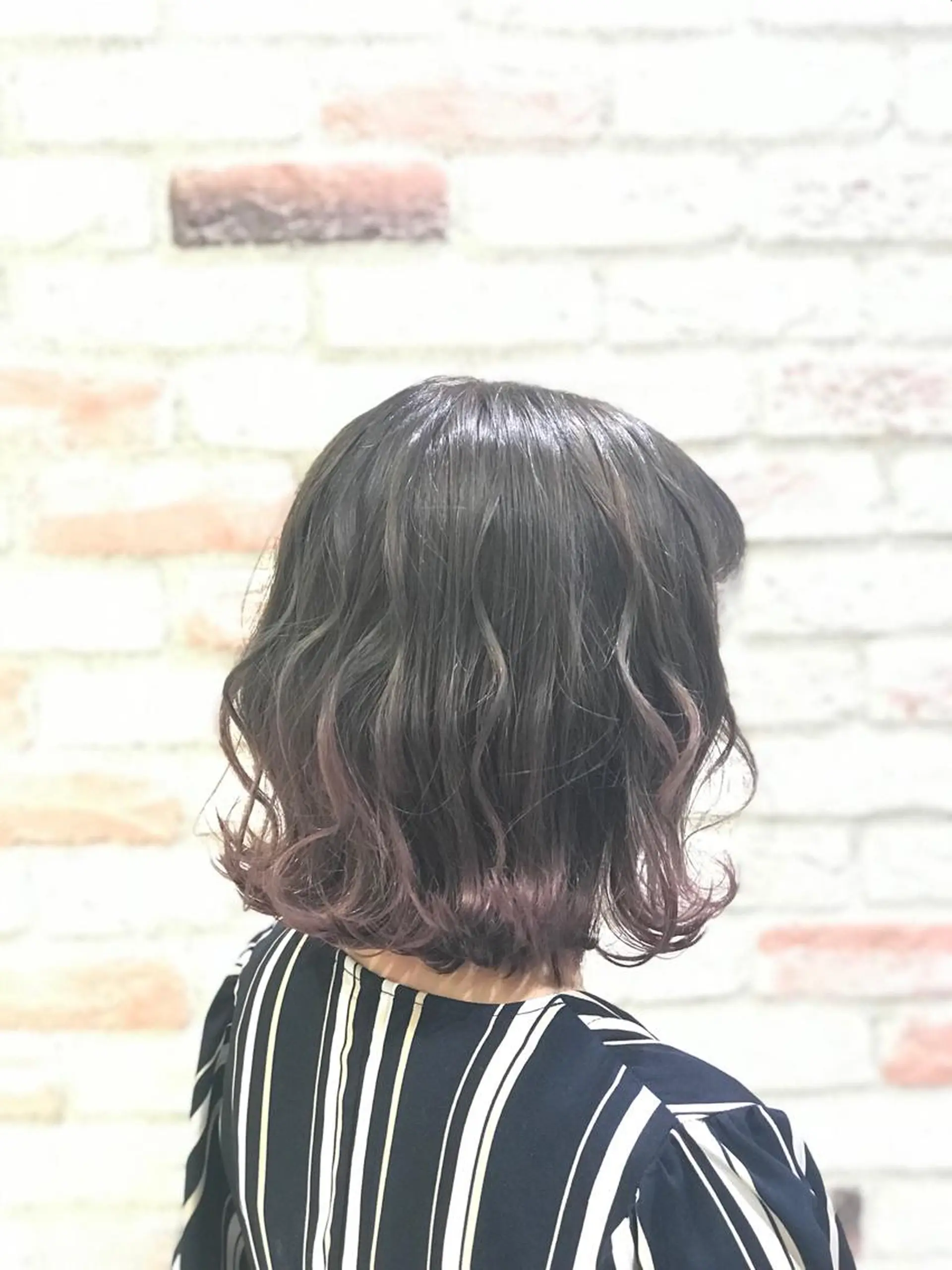 ミディアム カラー 松山 真也のヘアスタイル