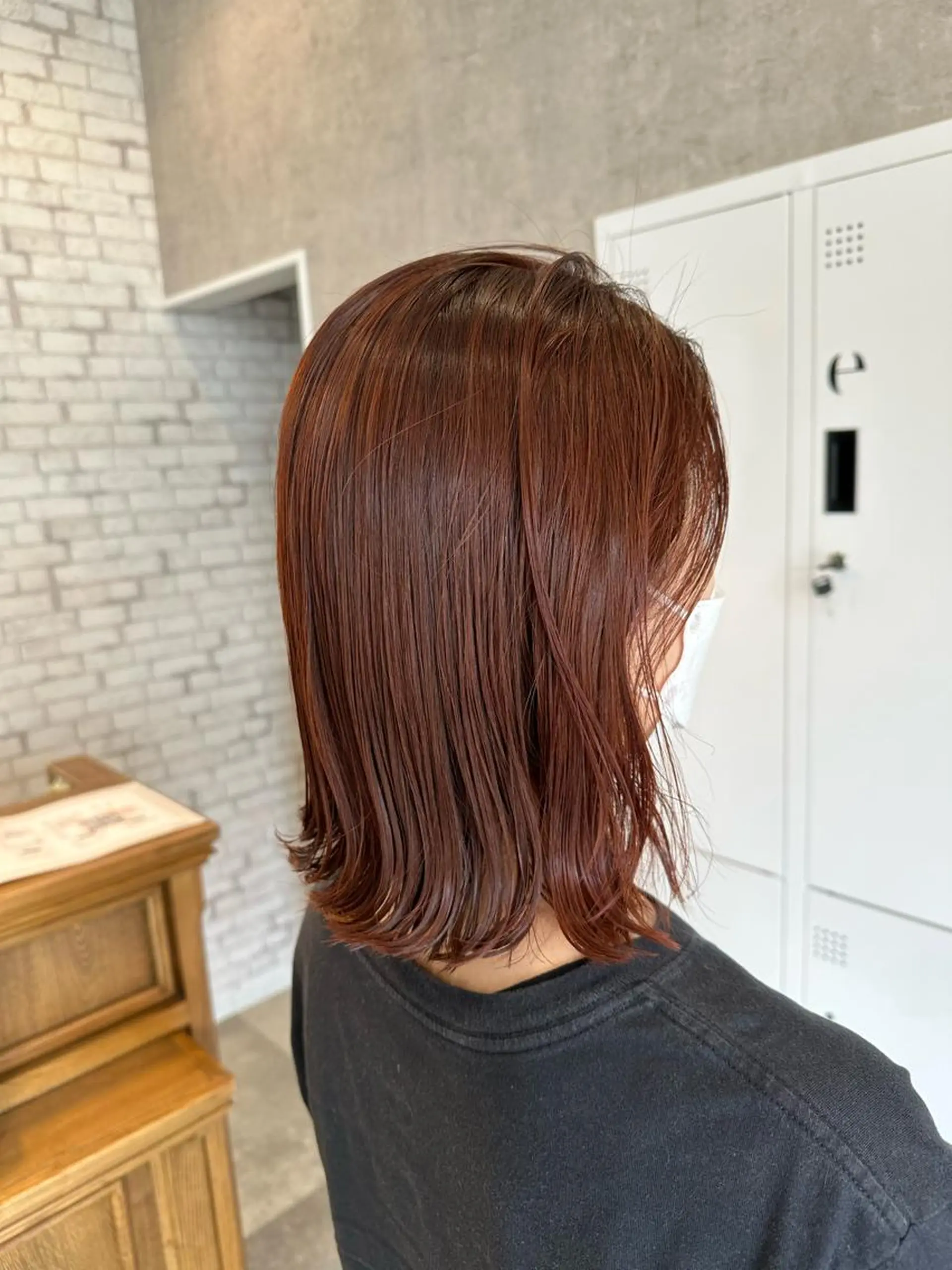 ショート カラー ブラウンカラー オレンジ オレンジブラウン mau tomokaのヘアスタイル