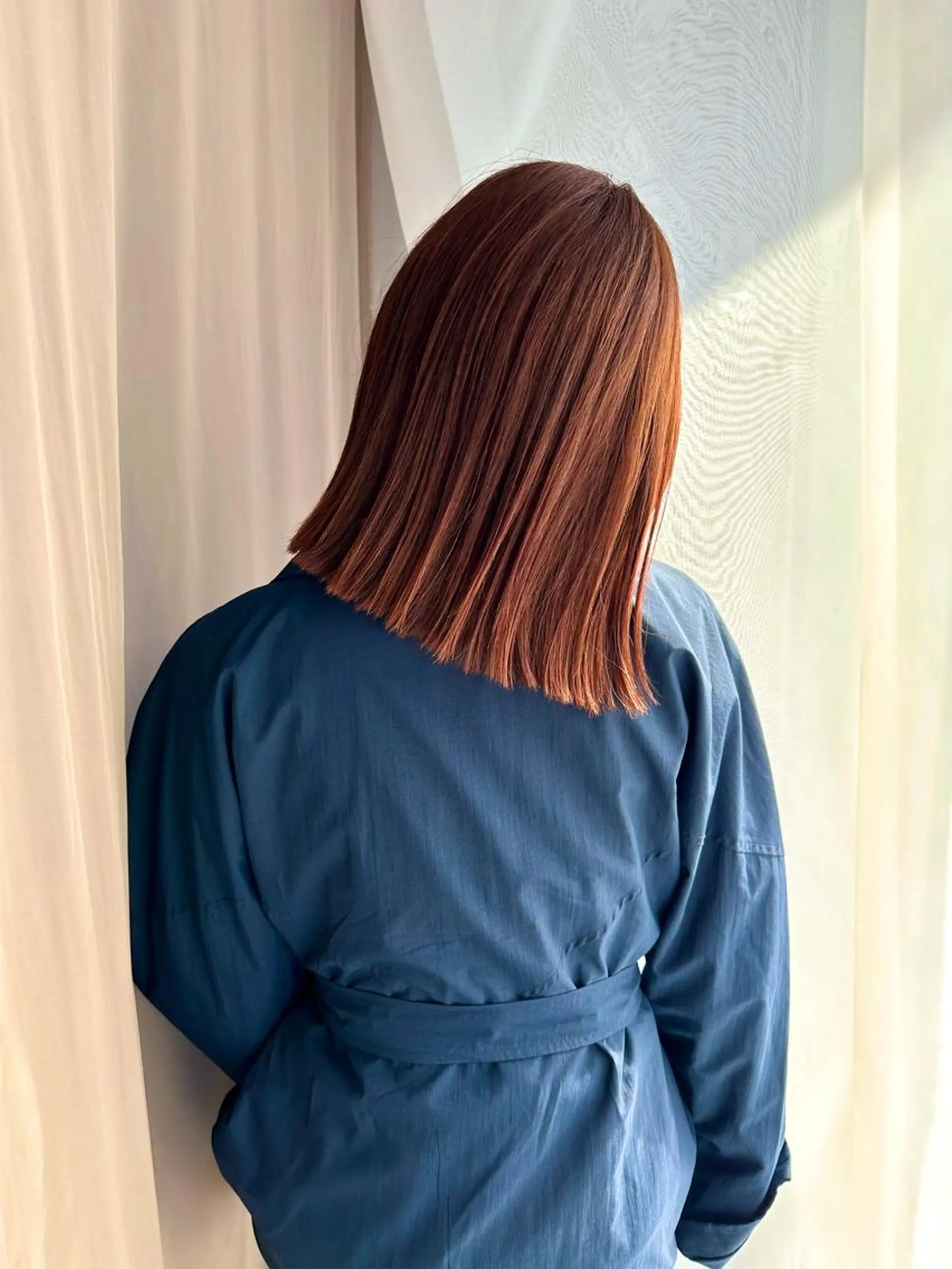 ミディアム 切りっぱなしボブ ボブ 鎌田隆雅　札幌美容師 イトシテ　カットのヘアスタイル