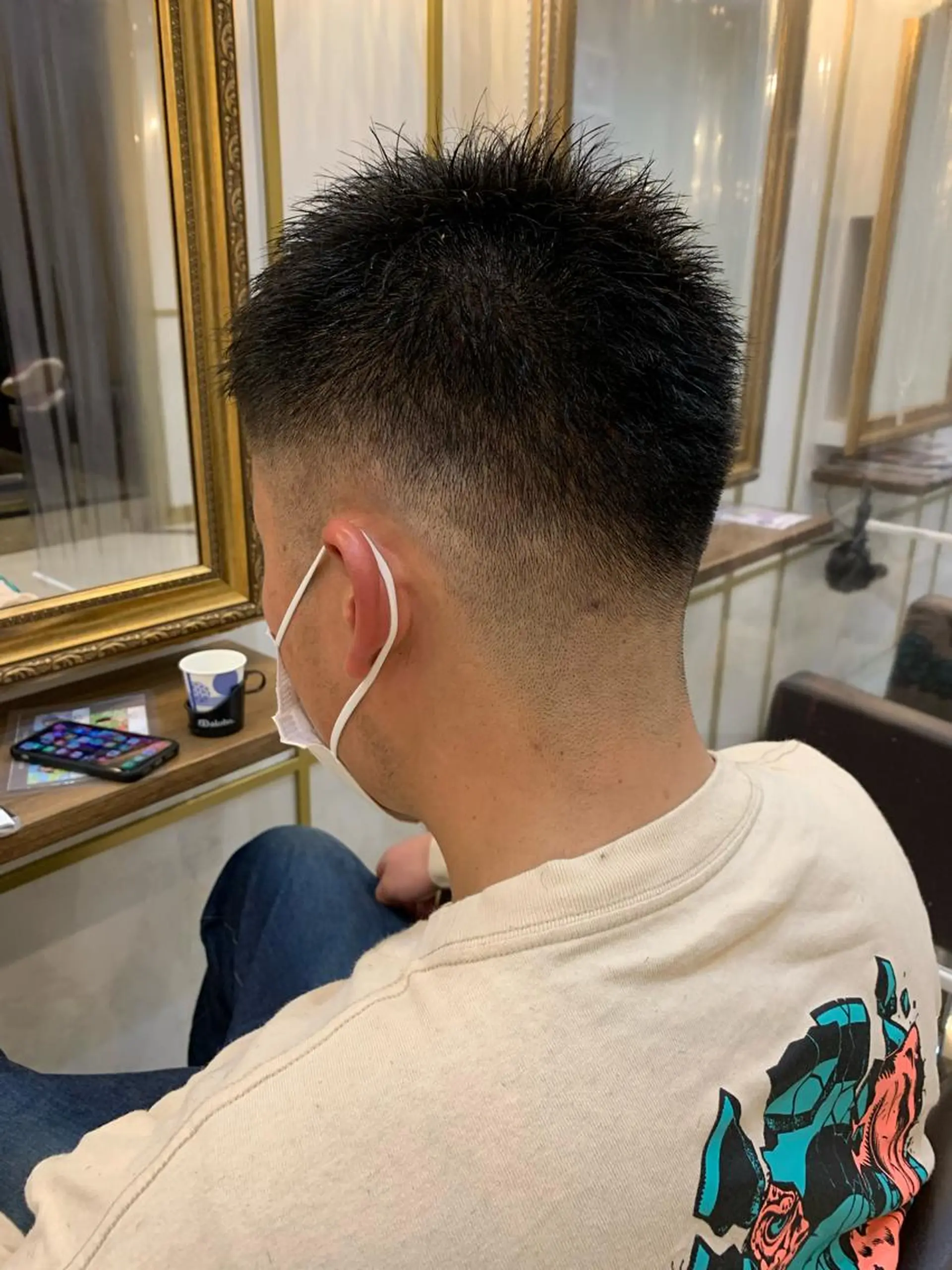 ショート メンズ フェードカット 土屋 竣奨のヘアスタイル