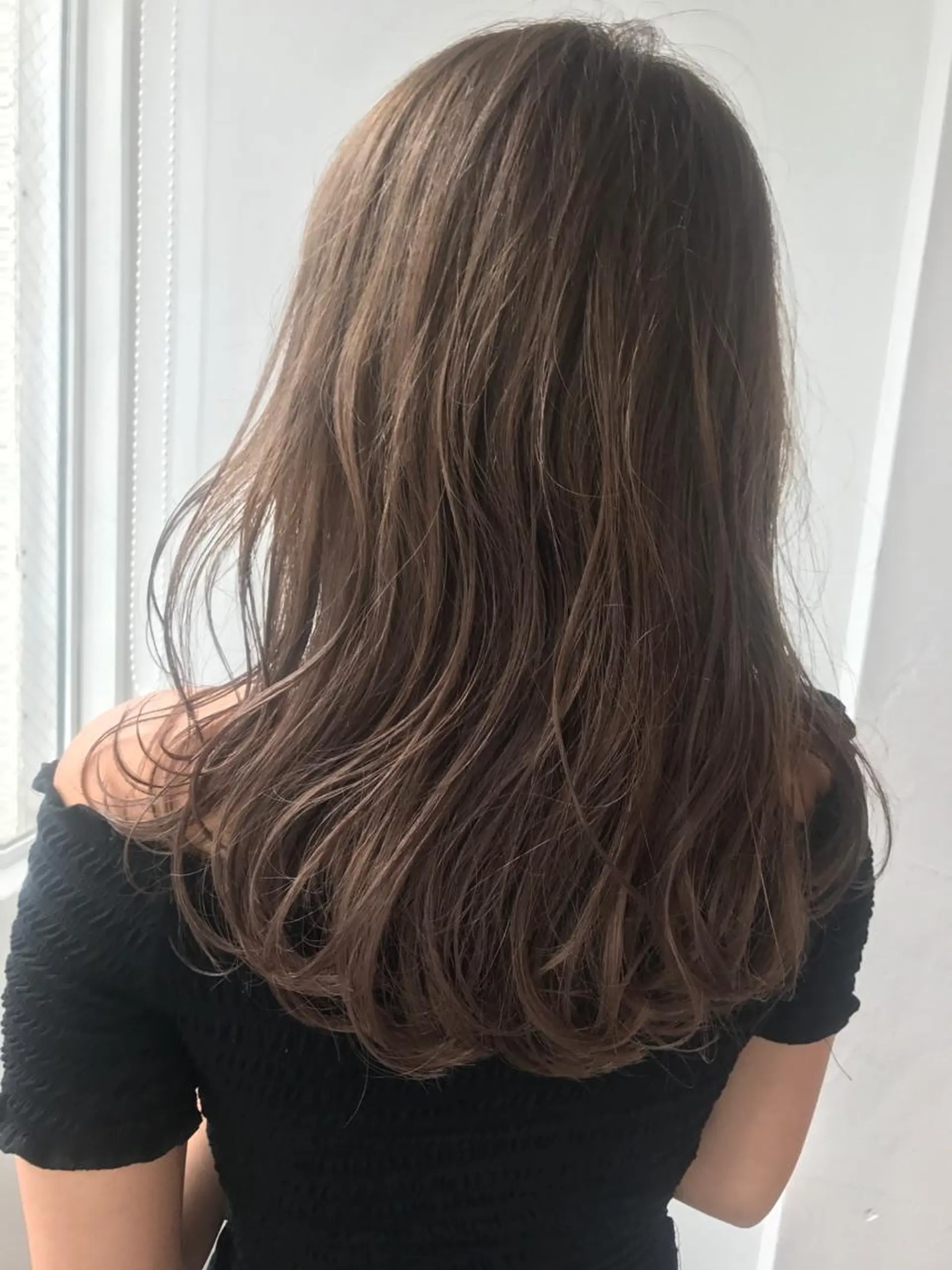 セミロング カラー グレージュ ピンクカラー ヘアカラー トリートメント ❤️sai❤️ official❤️のヘアスタイル