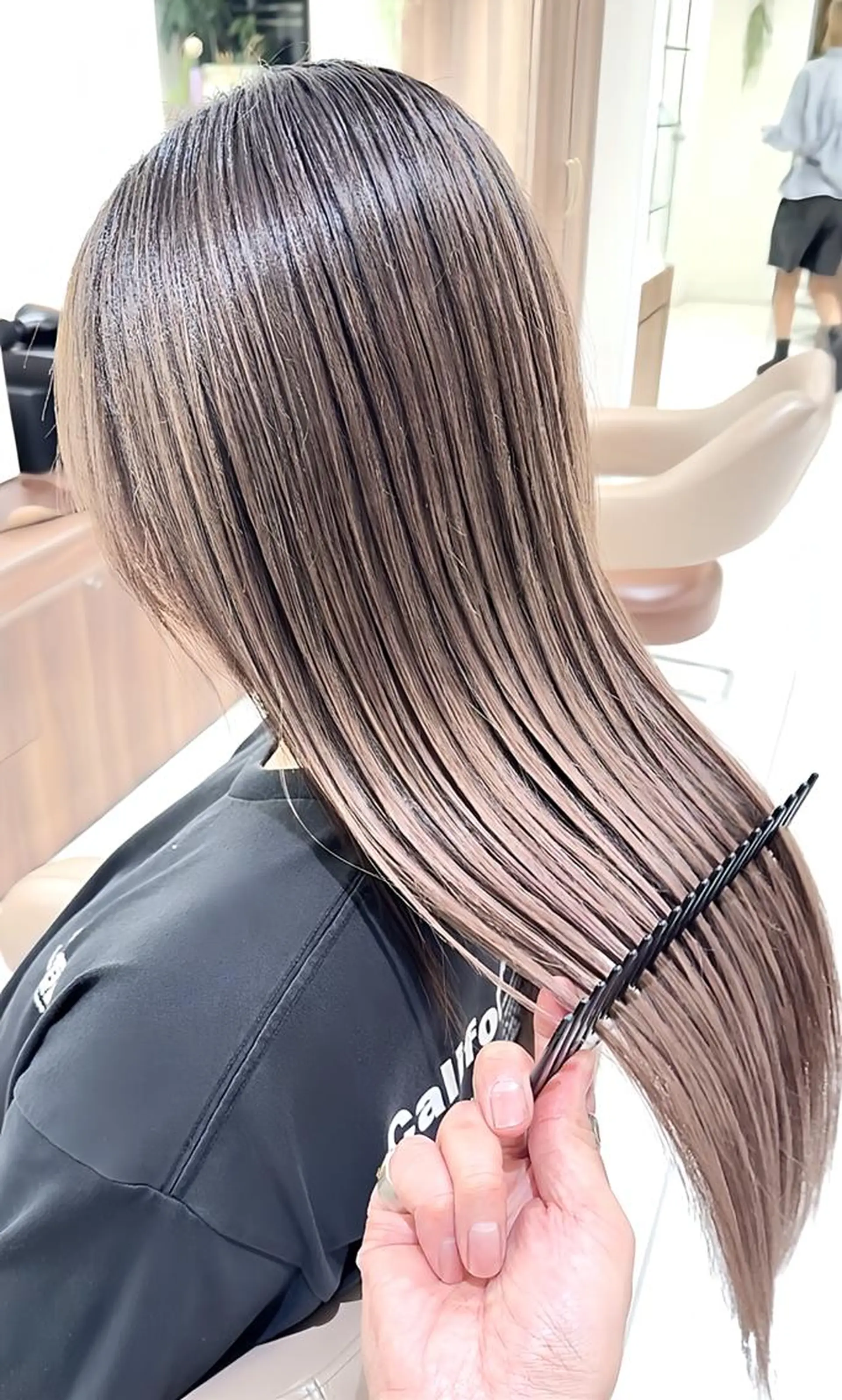 ロング 髪質改善 トリートメント トリートメント ヘッドスパ 髪質改善/縮毛矯正 /カラー/篠塚菜々子のヘアスタイル