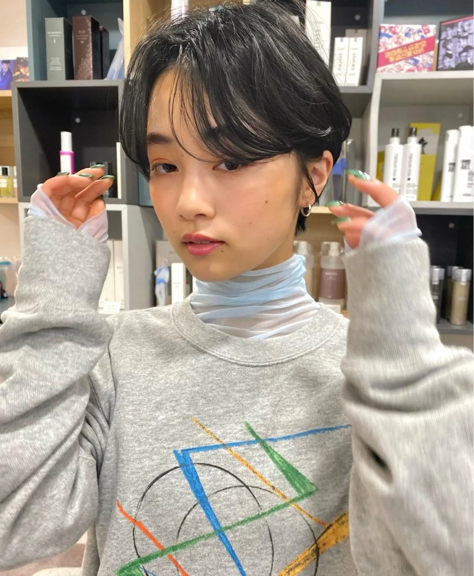 ショート パーマ ハンサムショート ショートヘア カット パーマ ボブ/縮毛矯正/ レイヤー/塚田のヘアスタイル