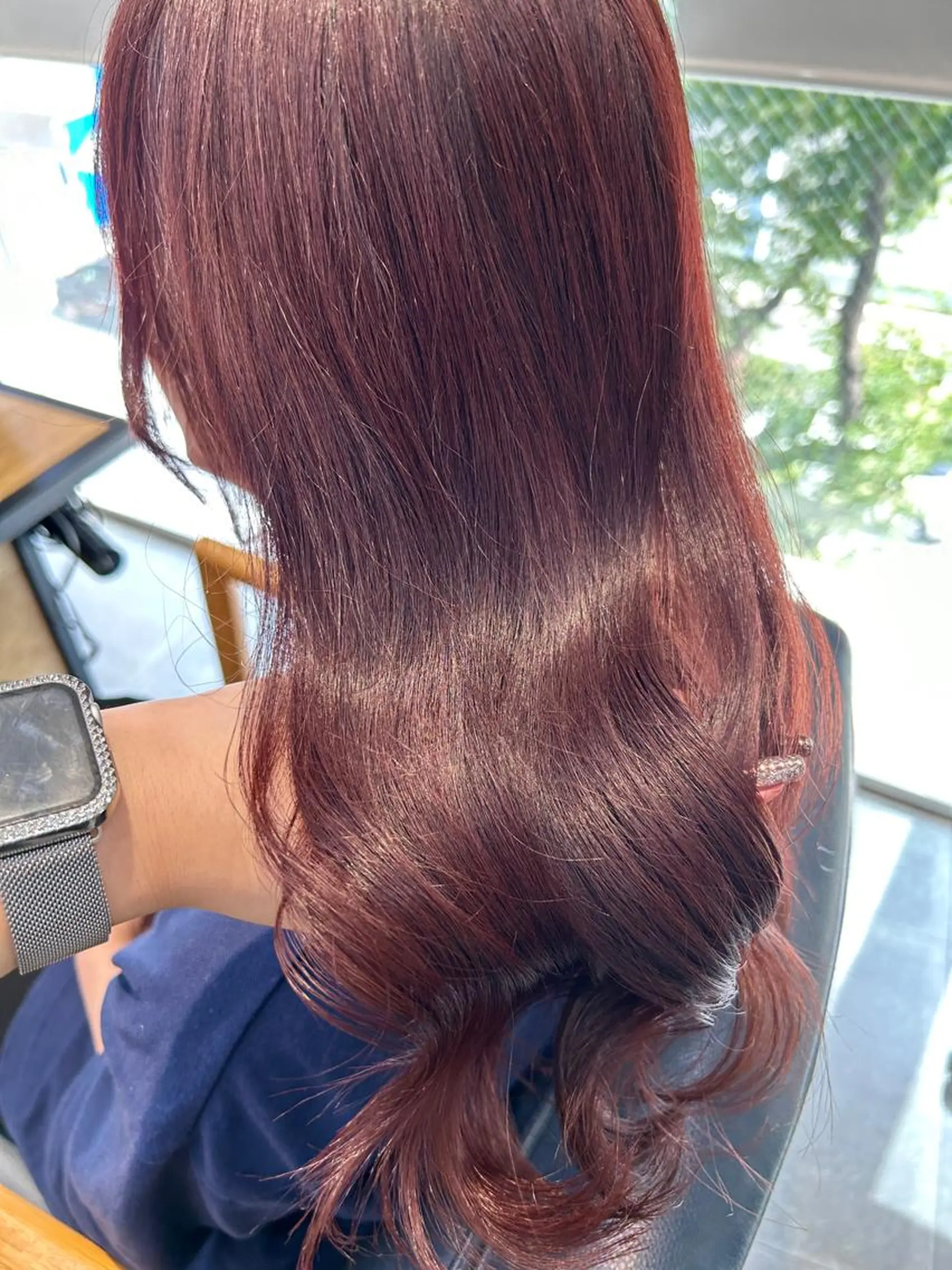 ロング カラー カット ヘアカラー トリートメント newi梅田🫧韓国 ヘア🫧sakiのヘアスタイル