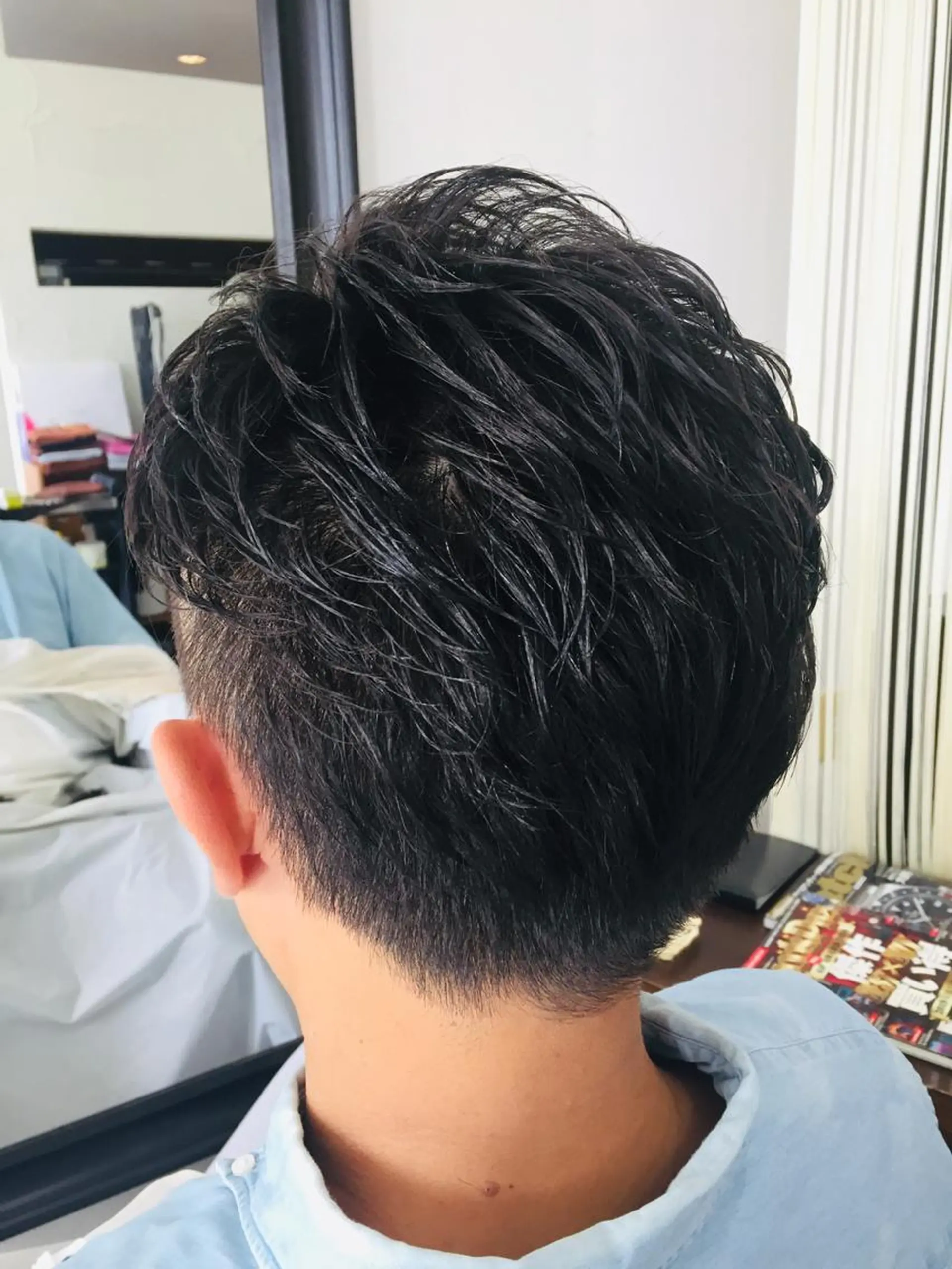 ショート パーマ メンズ 阿久津 泰幸のヘアスタイル