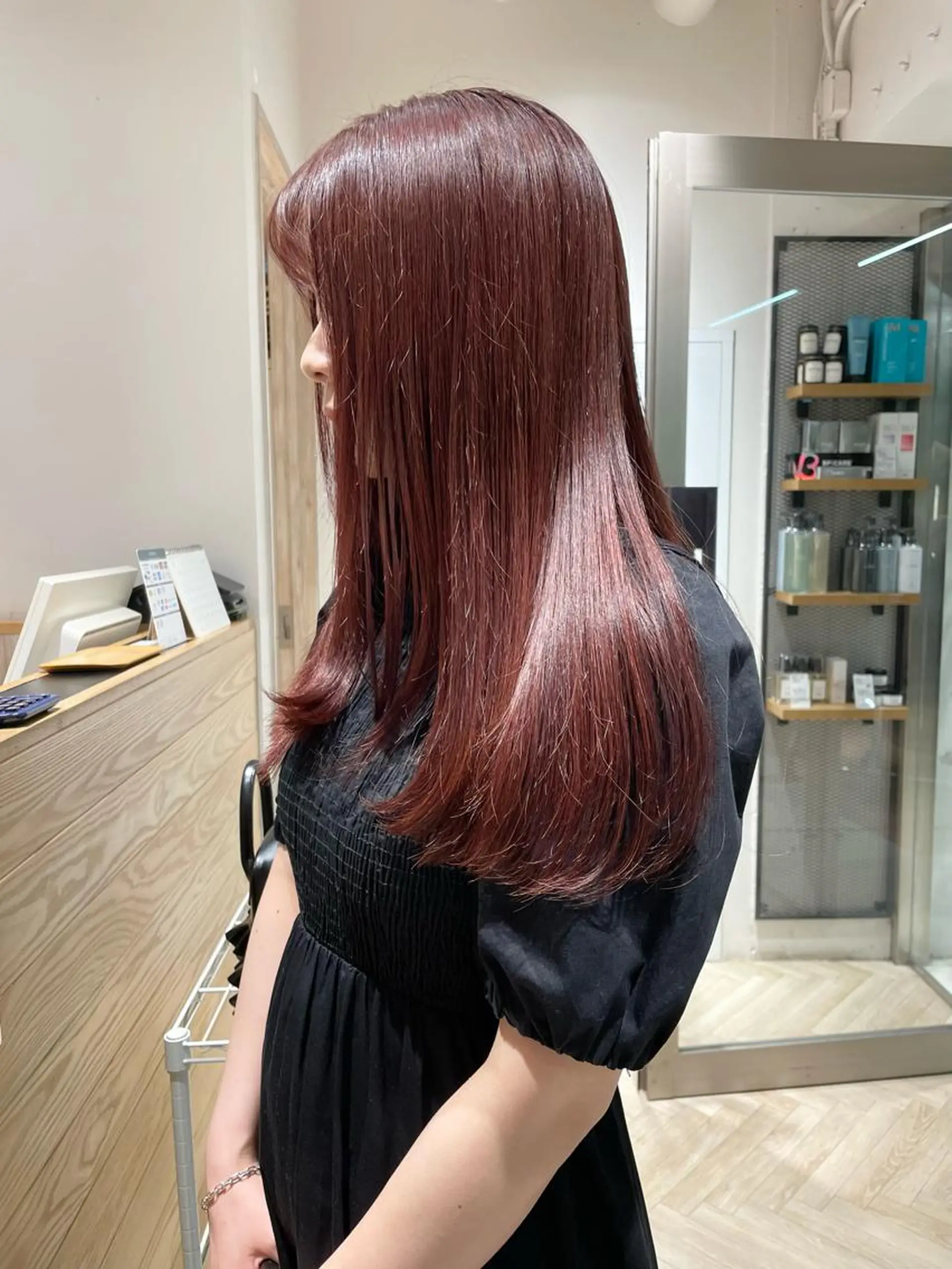 ロング カラー ヘアアレンジ ブリーチ ブリーチなしカラー iena渋谷 /ゆーこのマツエク・マツパデザイン