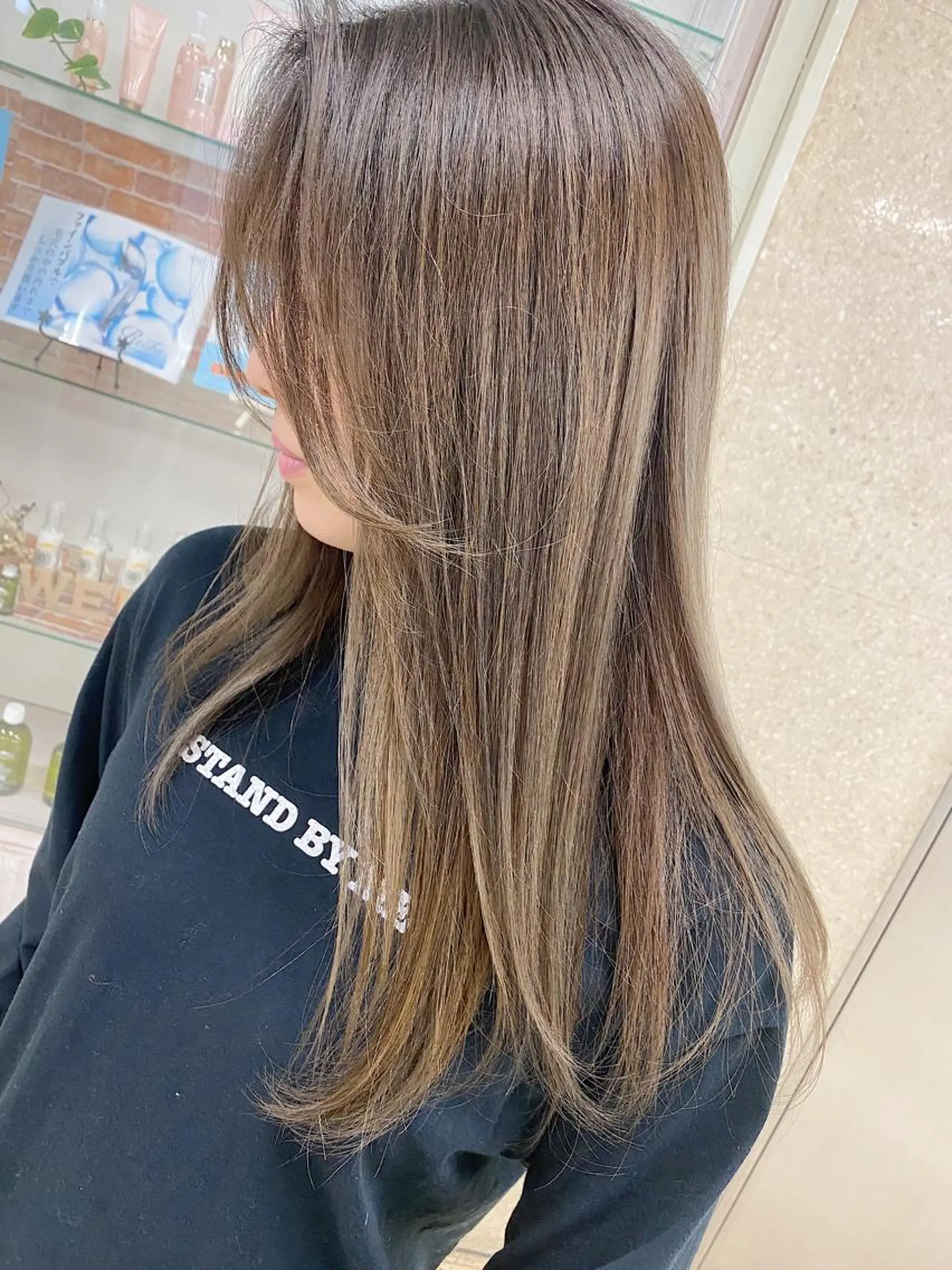 ロング カラー カット ヘアカラー トリートメント 菅村 勇亮のヘアスタイル